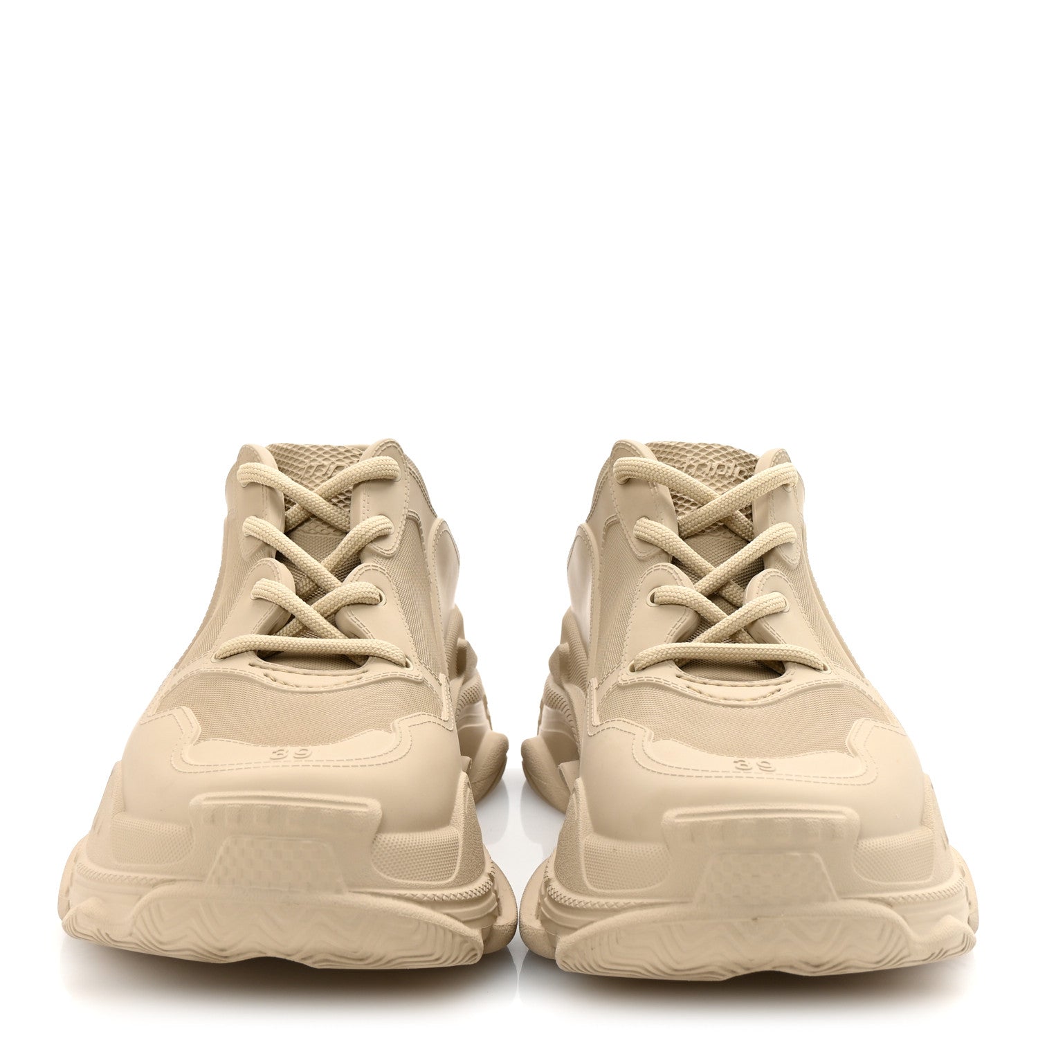 EVA Molded Womens Triple S Sneakers 39 Taupe