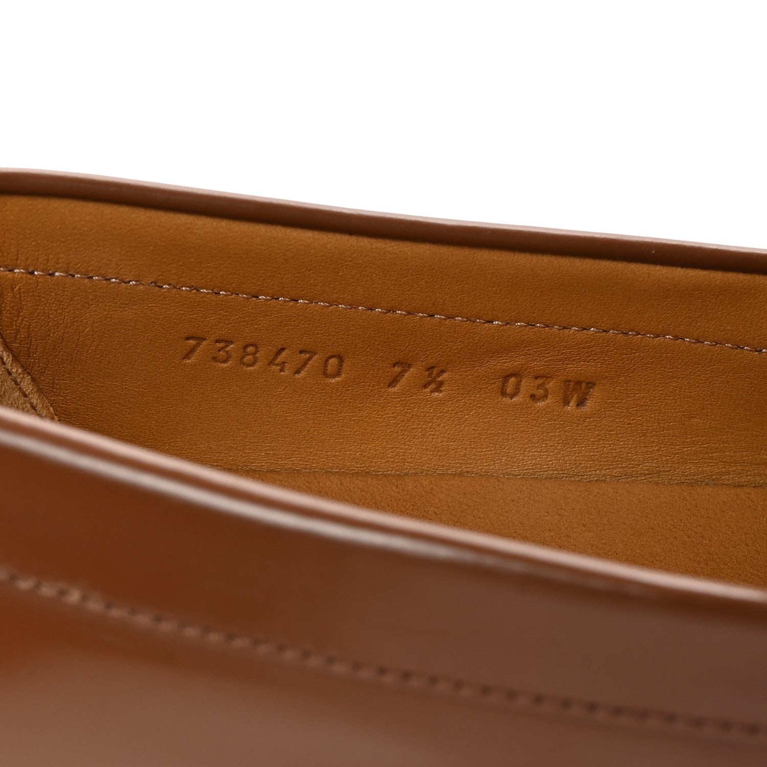 Calfskin Mens Interlocking G Millennial Ribot Loafers 7.5 Cuir