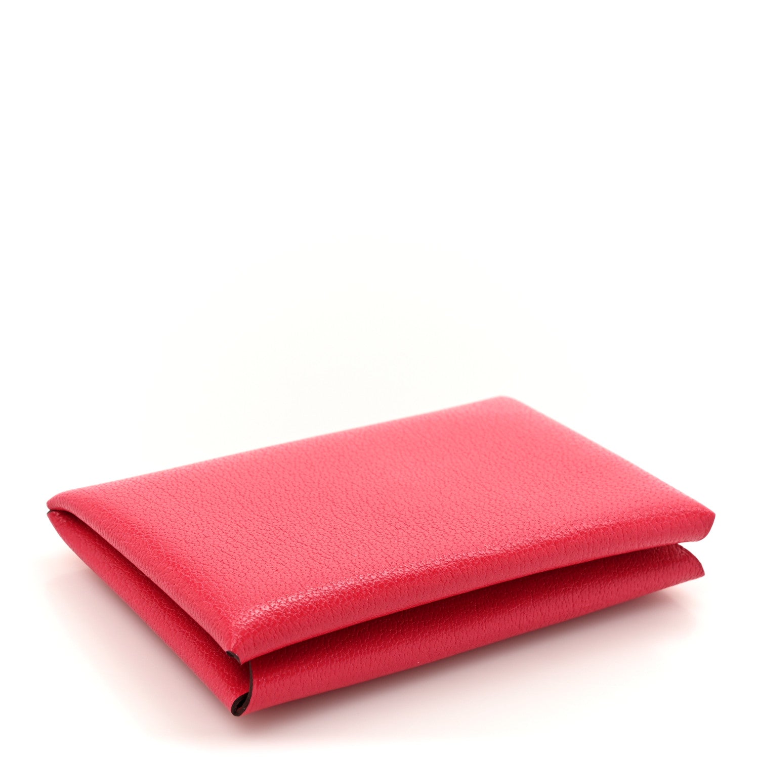 Chevre Mysore Calvi Card Case Rose Extreme