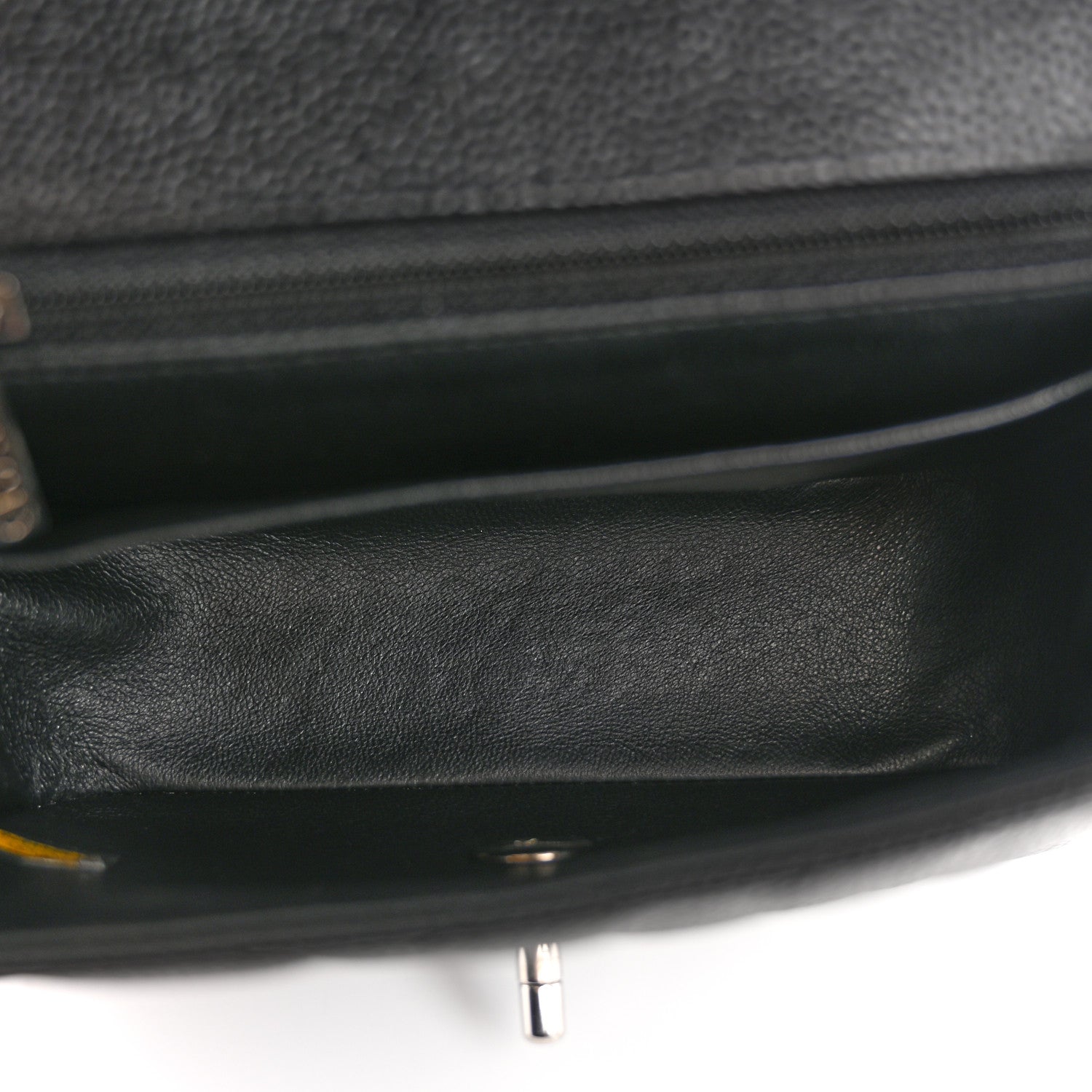 Caviar Quilted Mini Square Flap Black