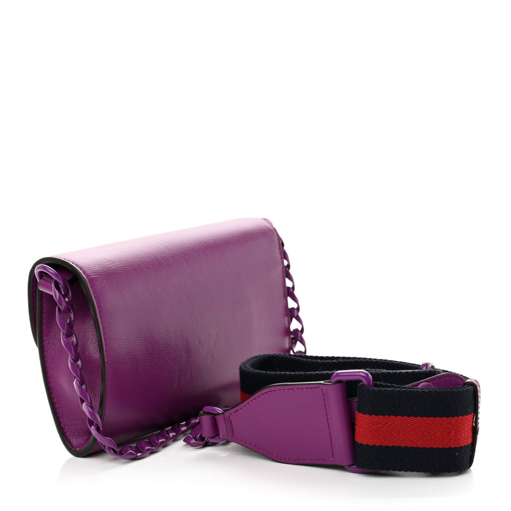 Azalea Calfskin Web Small Horsebit 1955 Crossbody Bag Spicy Cyclamin