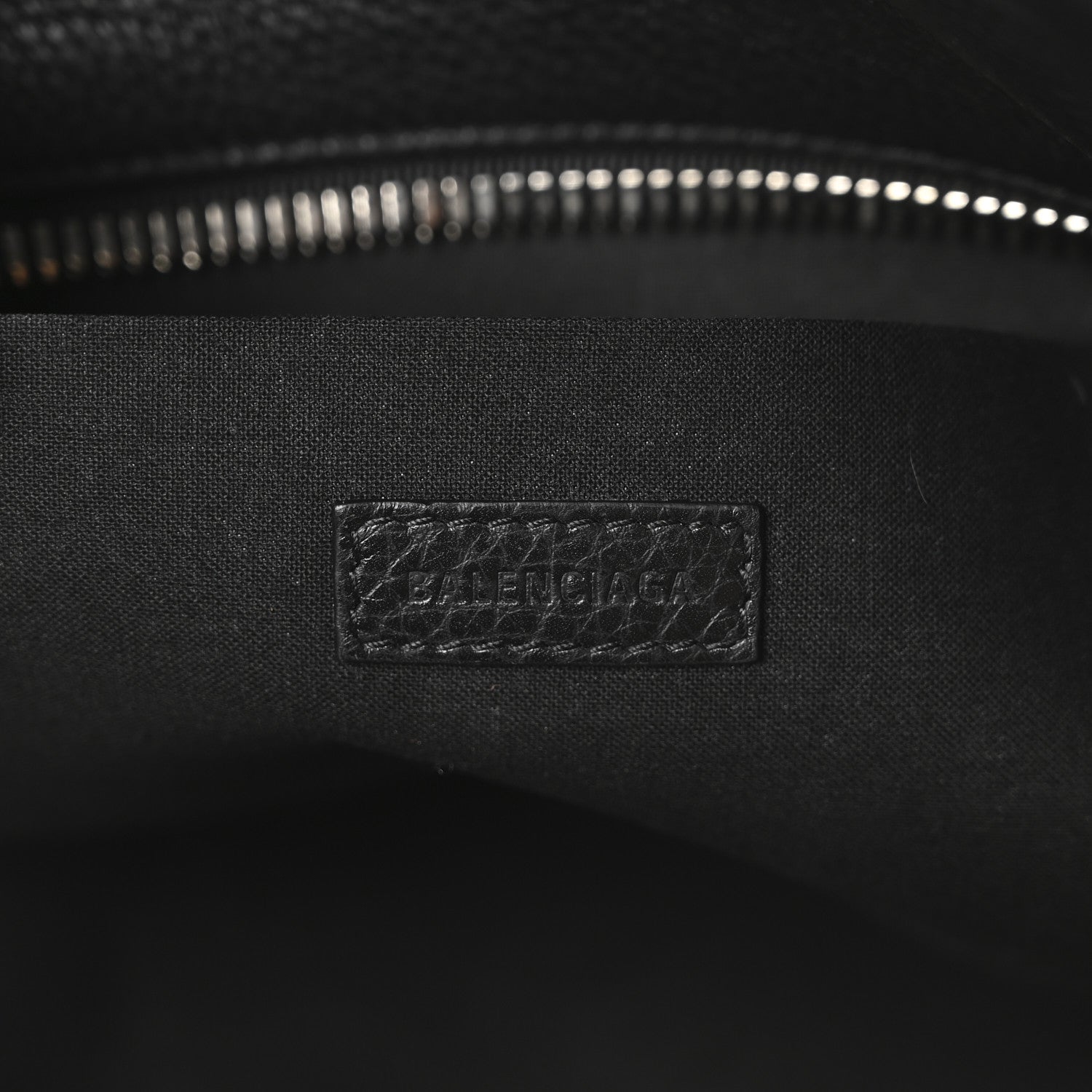 Grained Calfskin Waist Bag Black