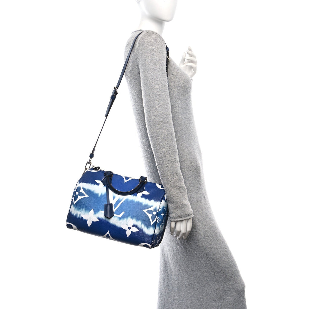 Monogram Escale Speedy Bandouliere 30 Blue