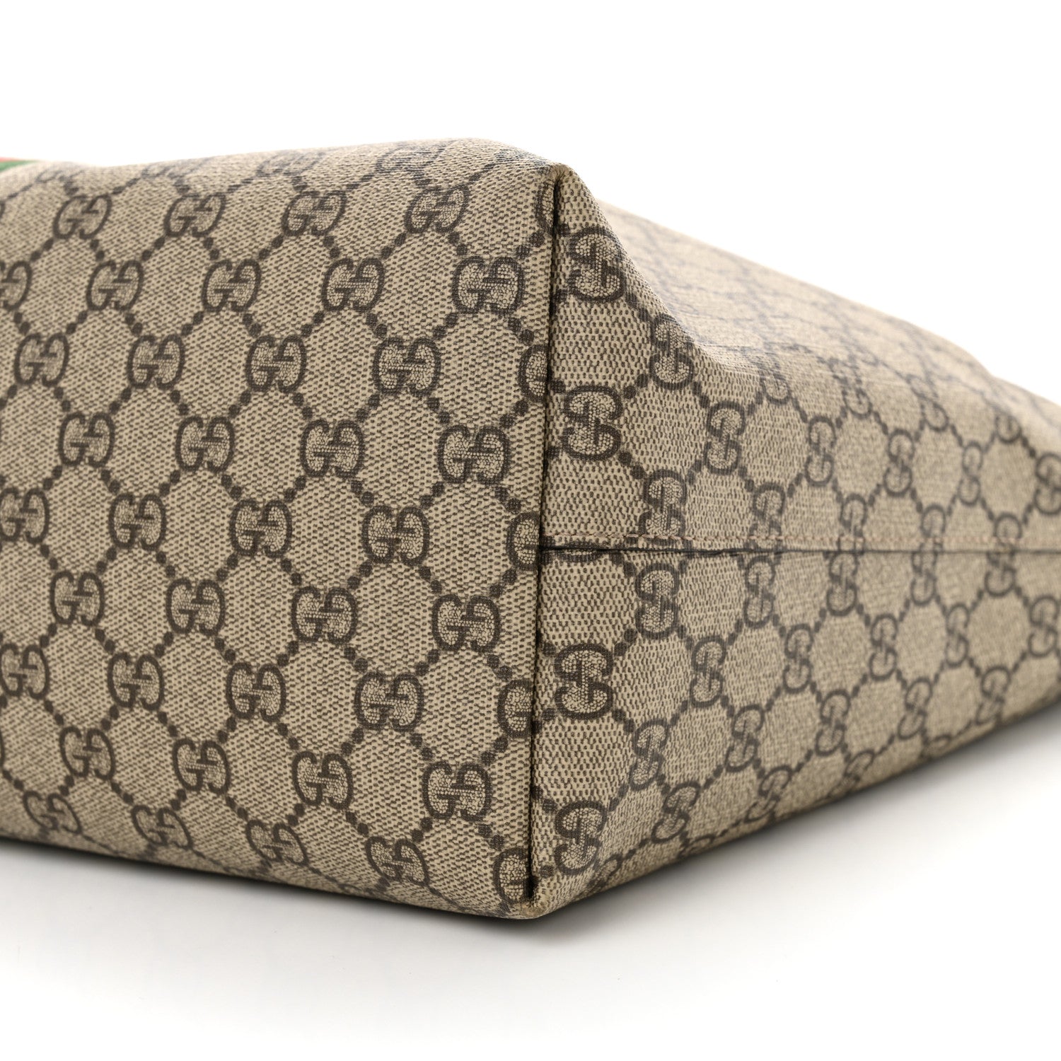 GG Supreme Monogram Medium Ophidia Shopping Tote Brown