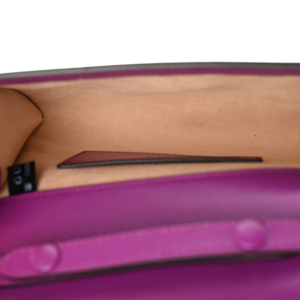 Azalea Calfskin Web Small Horsebit 1955 Crossbody Bag Spicy Cyclamin