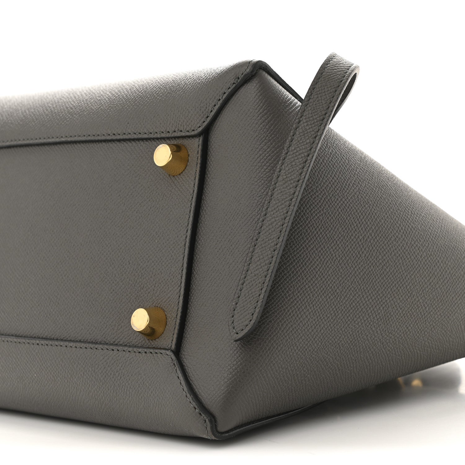 Grained Calfskin Mini Belt Bag Grey