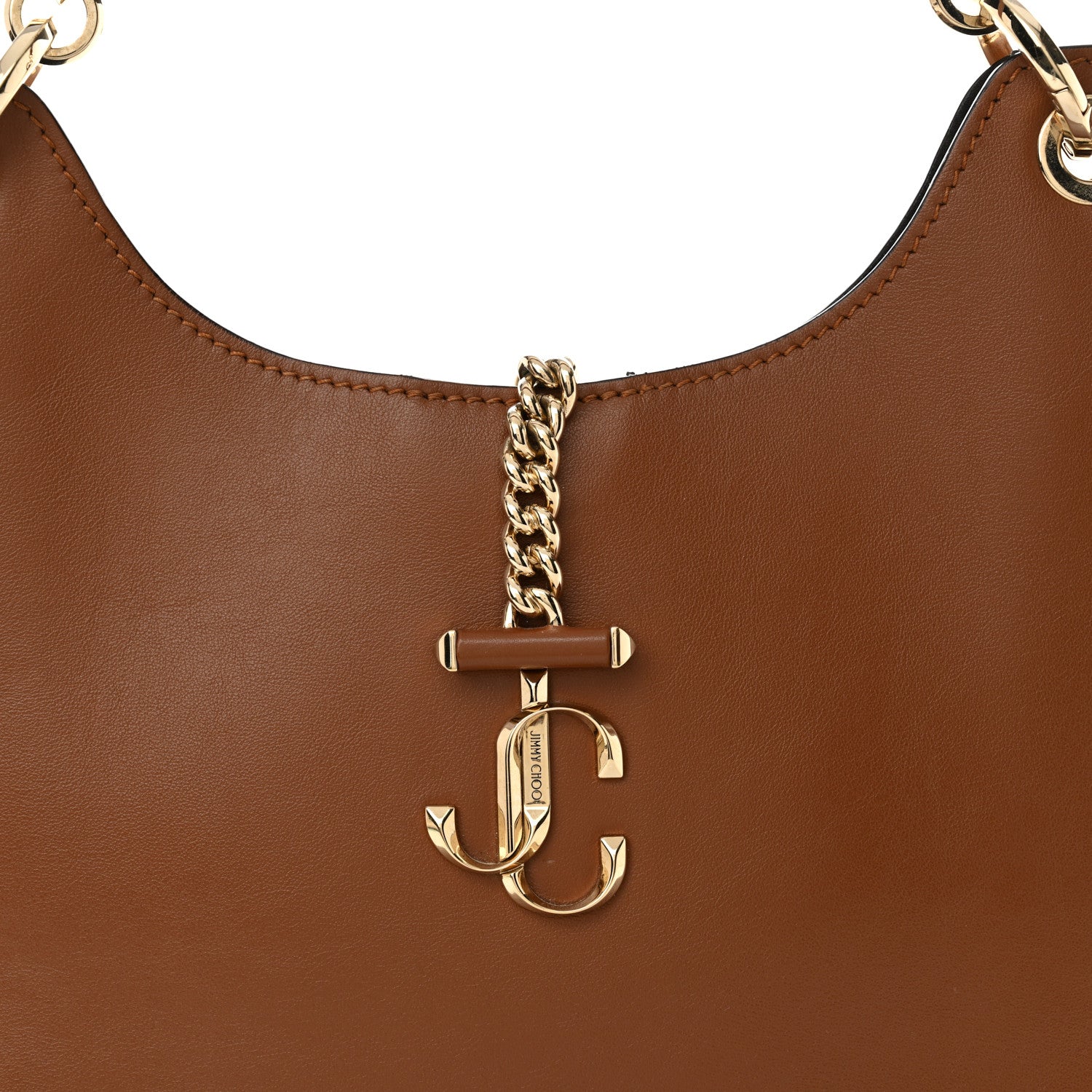 Calfskin Varenne Small Hobo Dark Tan