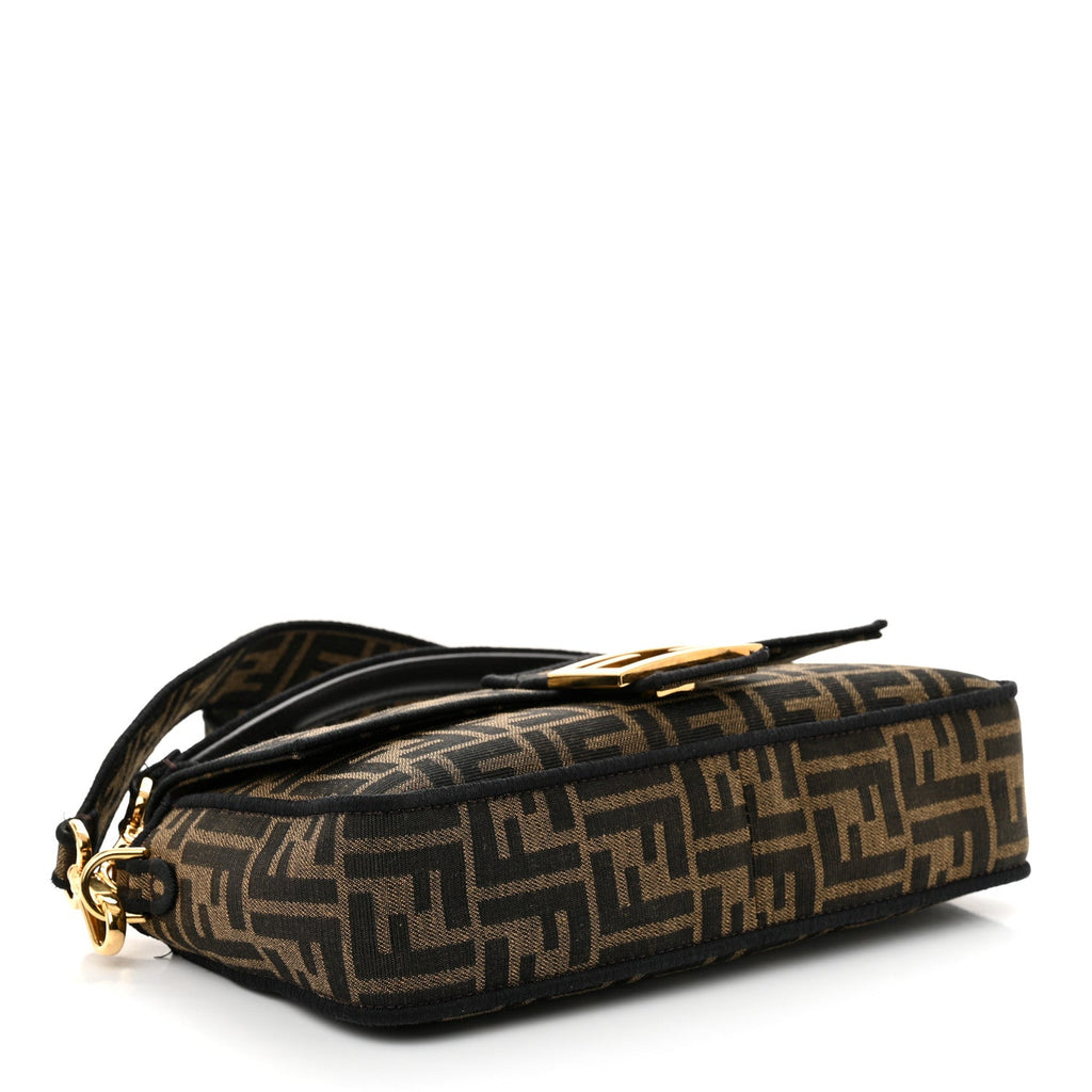 Fabric Jacquard FF 1974 Medium Baguette Tobacco Moro Black