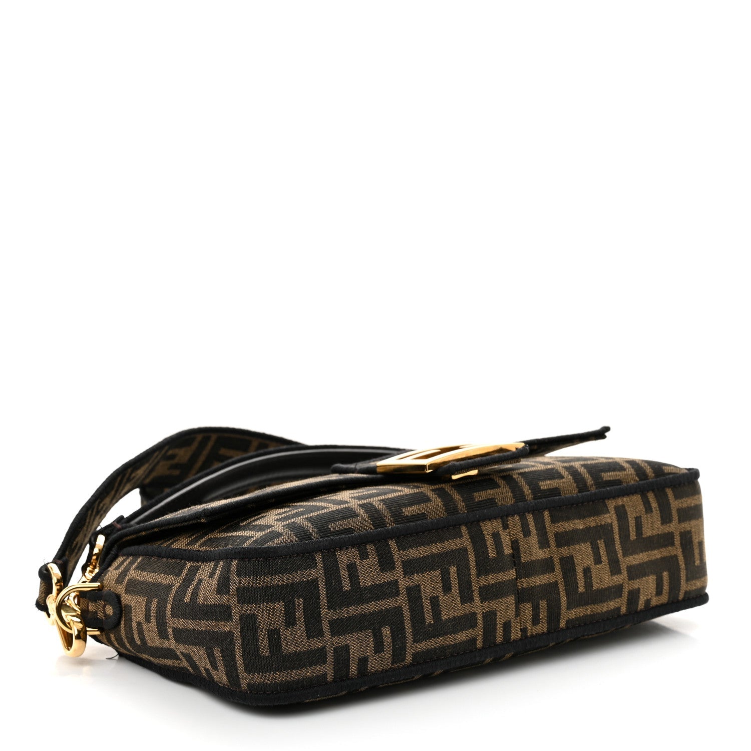 Fabric Jacquard FF 1974 Medium Baguette Tobacco Moro Black