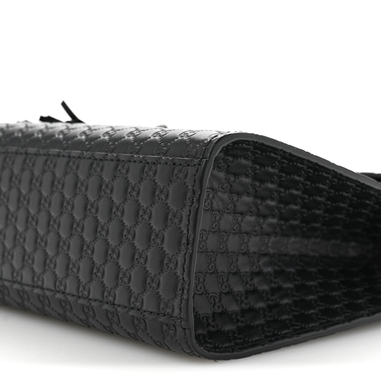 Microguccissima Medium Emily Chain Shoulder Bag Black