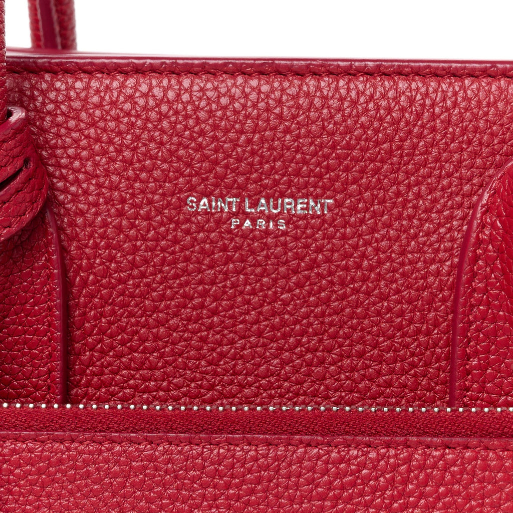 Grained Calfskin Baby Sac De Jour Souple Red