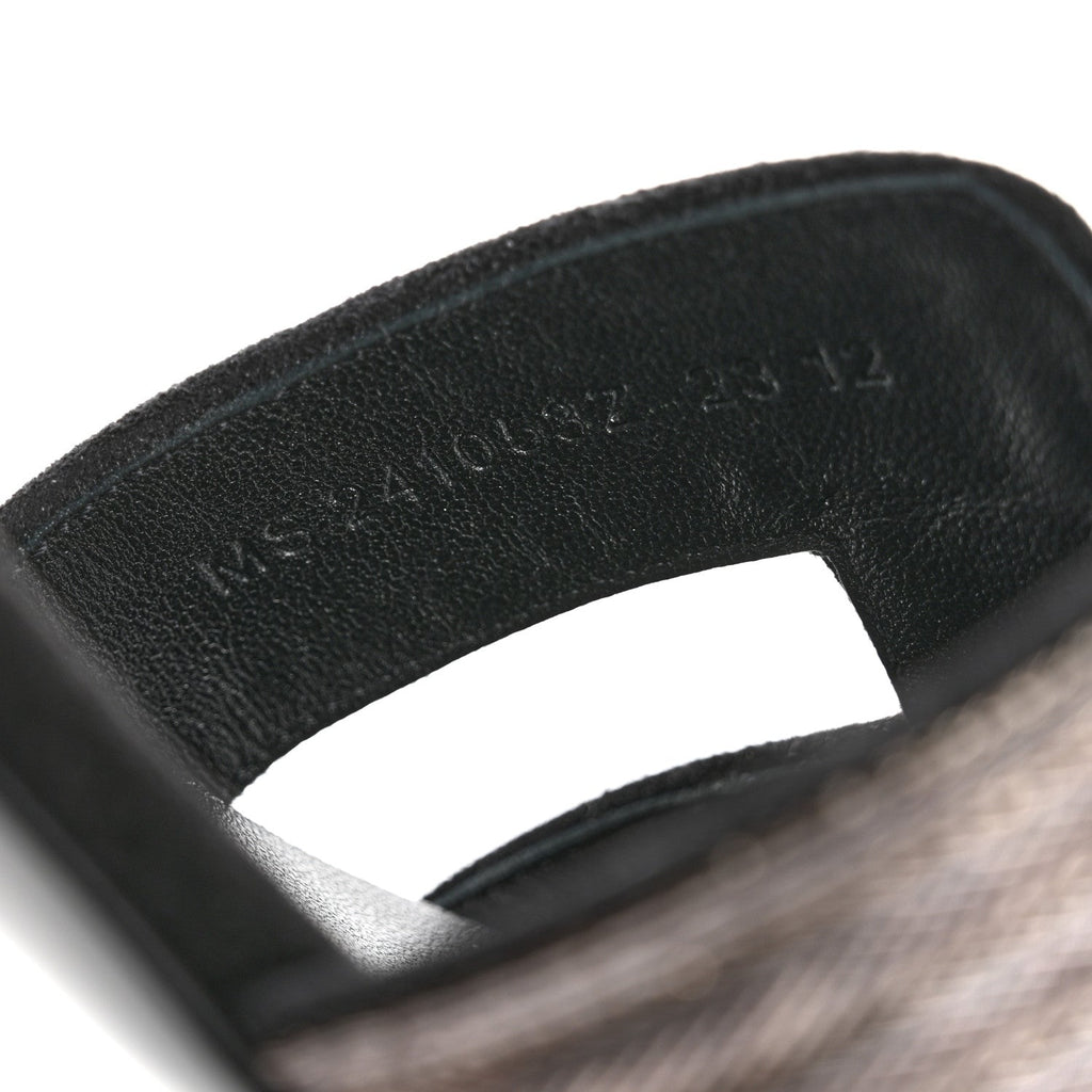 Chevre Velours Dabka Embroidered Oasis Sandals 37 Black