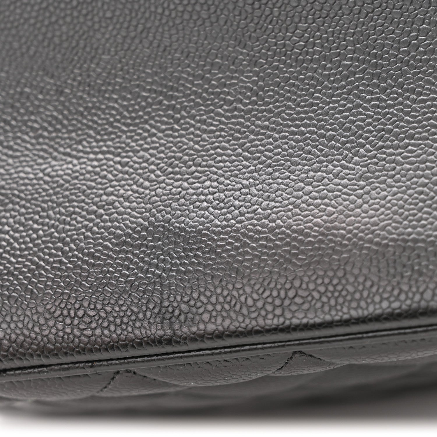 Caviar Quilted Medallion Tote Black