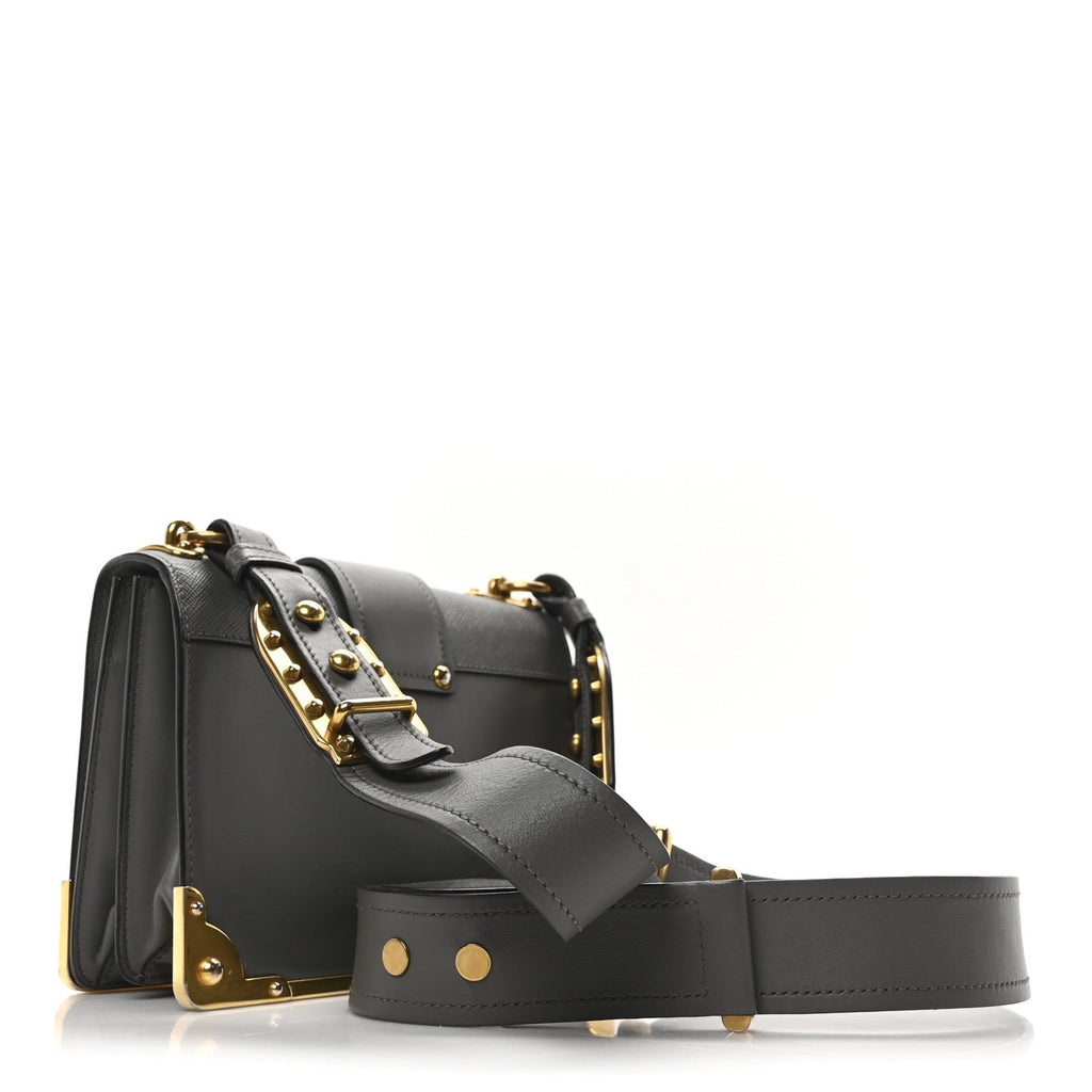 City Calf Saffiano Cahier Bag Marmo