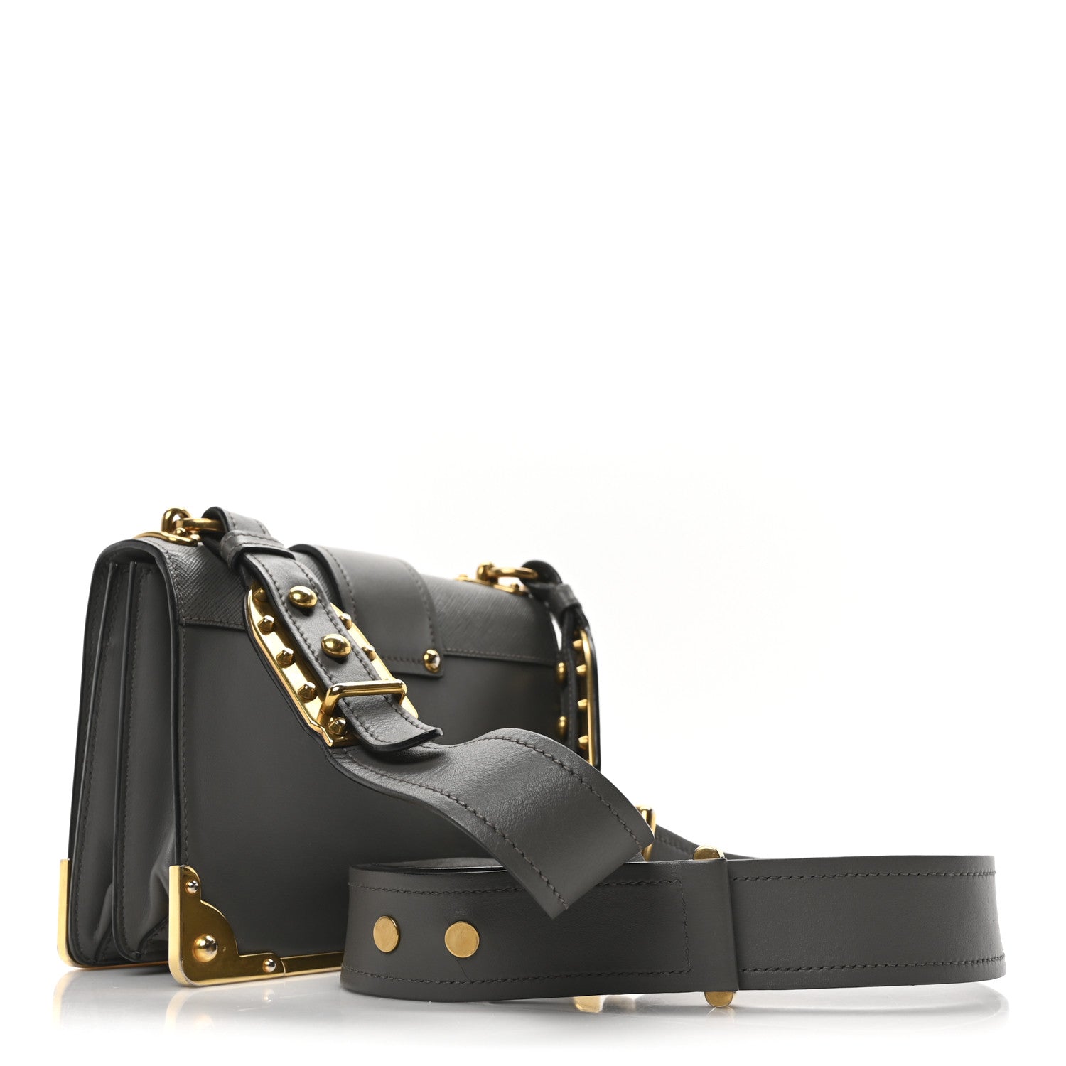 City Calf Saffiano Cahier Bag Marmo