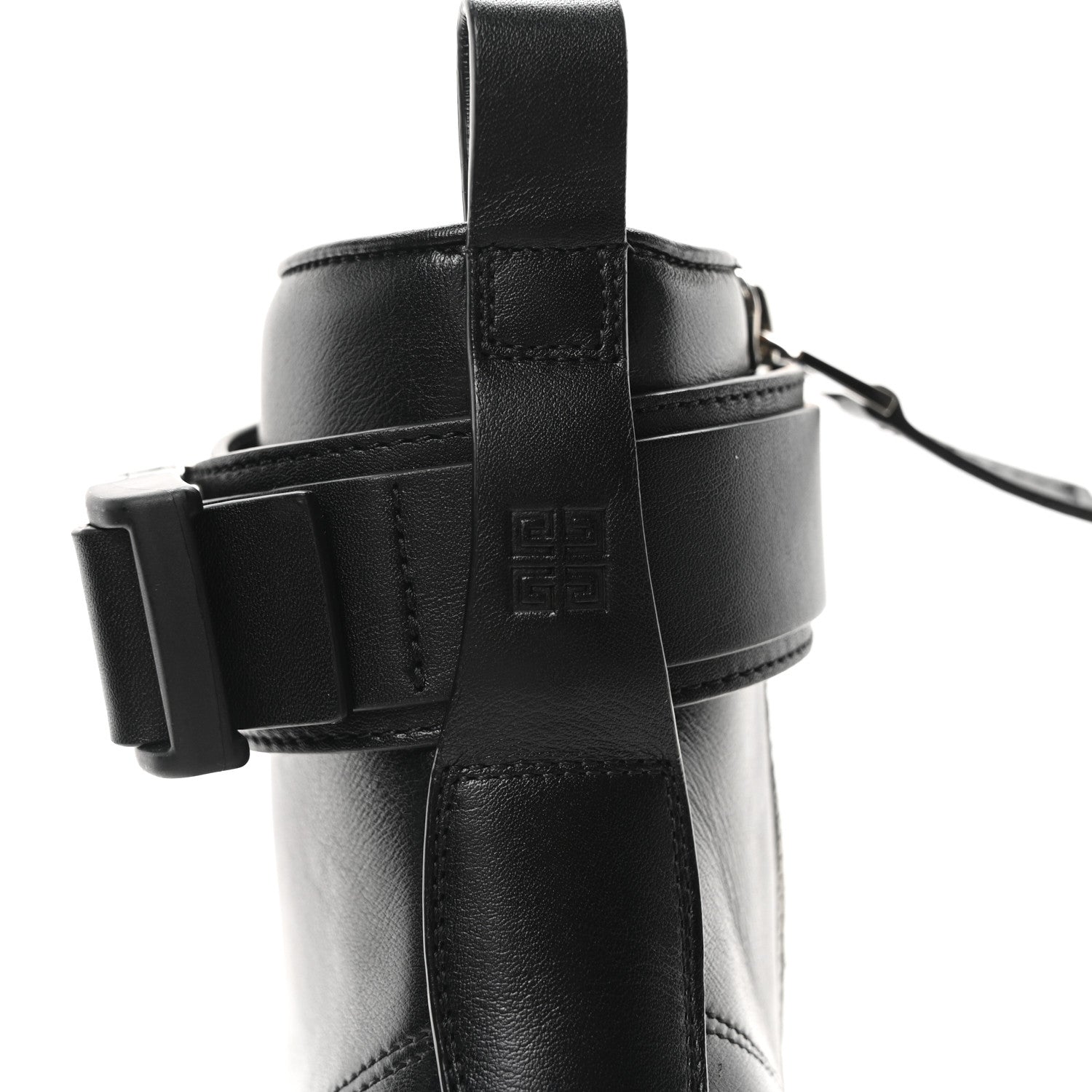 Calfskin Combat Boots 35 Black