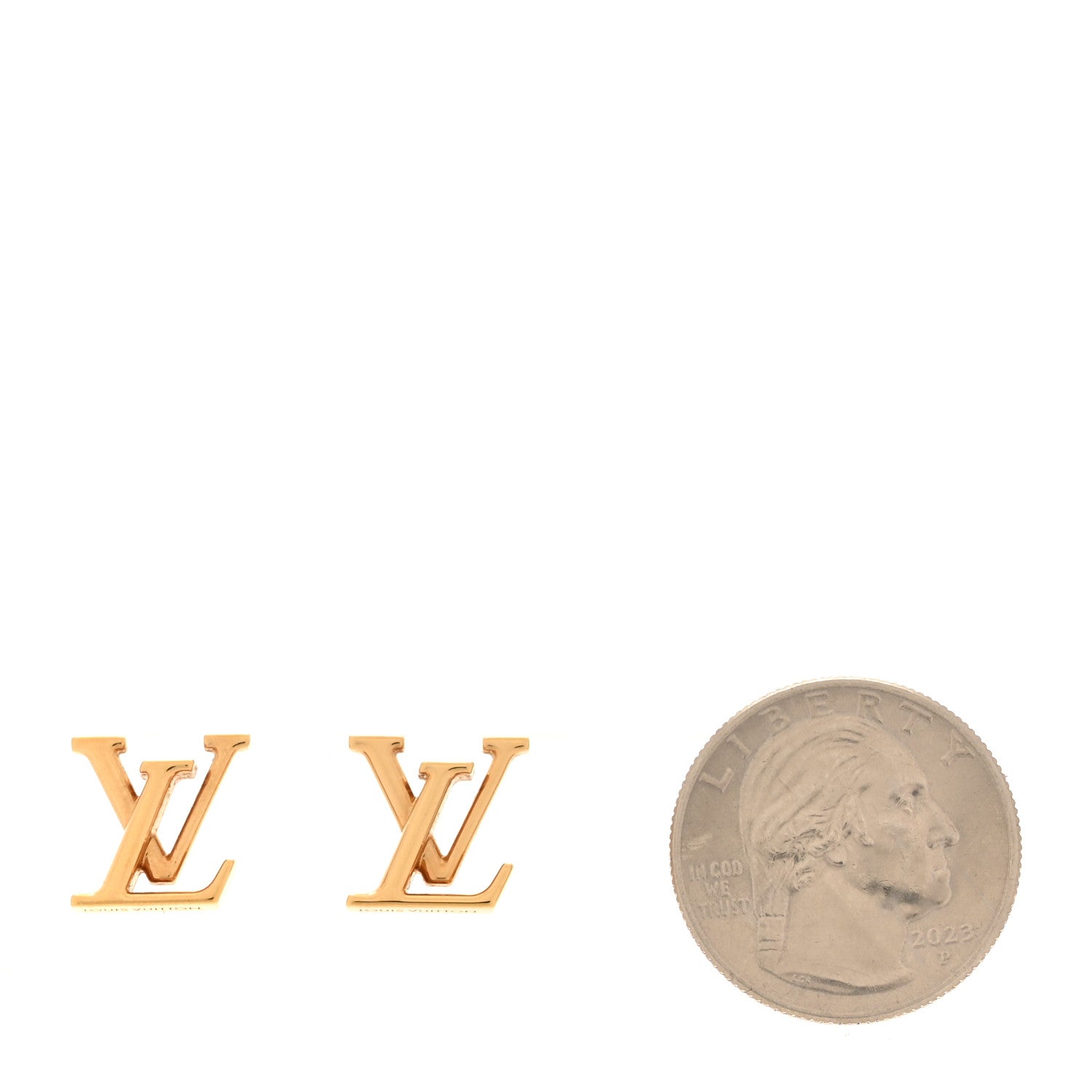 Metal LV Iconic Earrings Gold