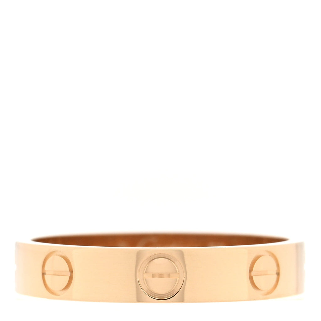 18K Yellow Gold 3.5mm LOVE Wedding Band Ring 53 6.5