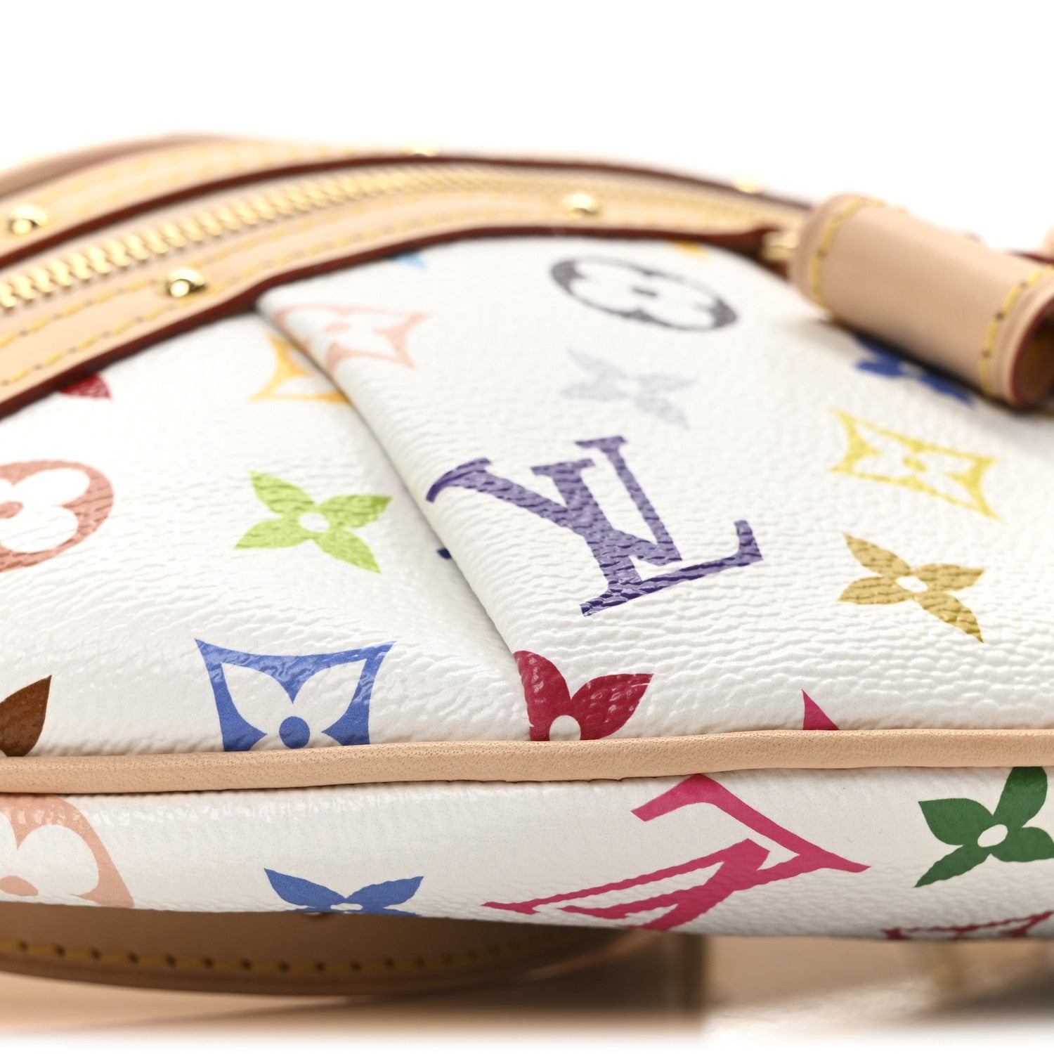 LV X TM Monogram Multicolor High Rise Bumbag White