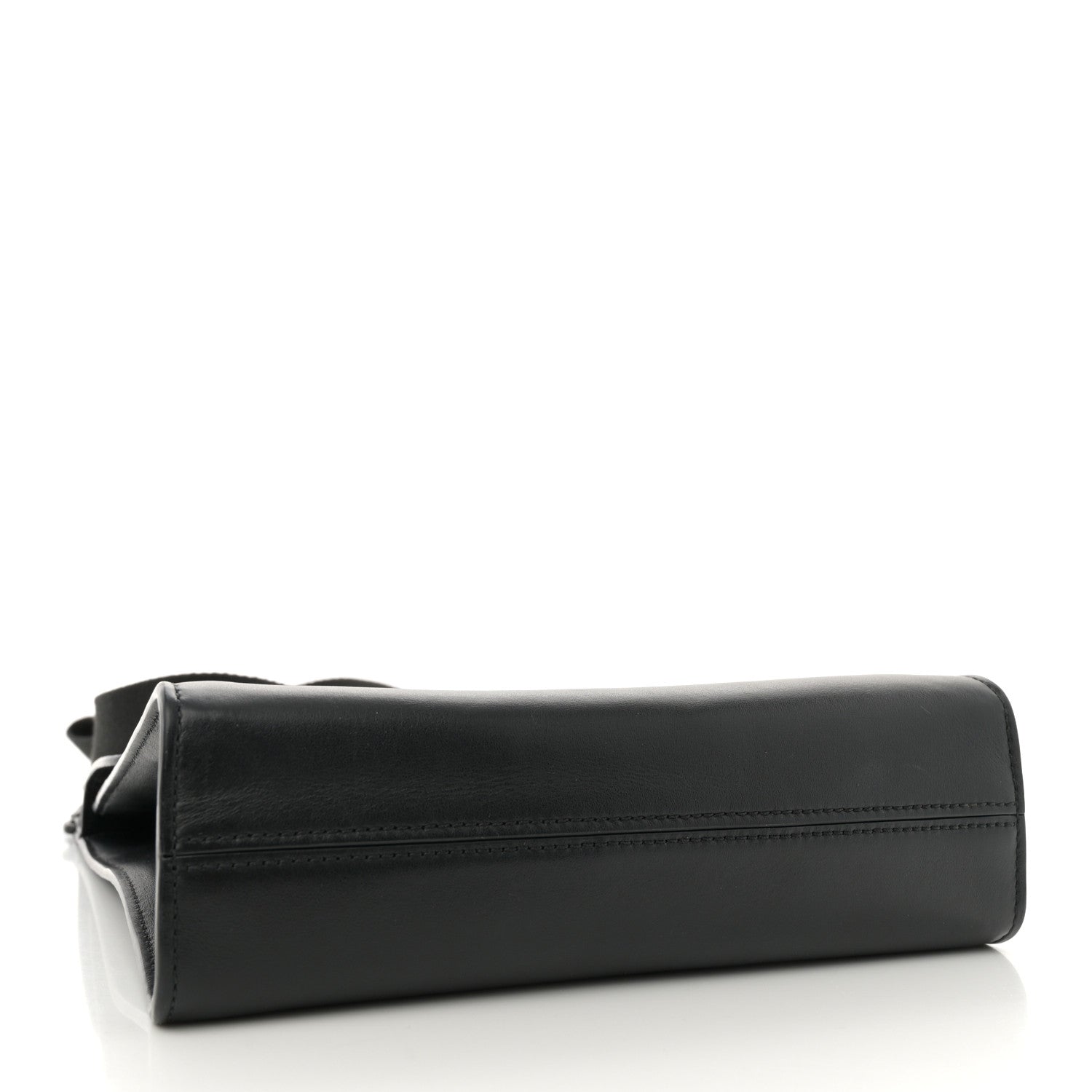 Calfskin Crocodile Embossed Effect Antony Messenger Crossbody Black