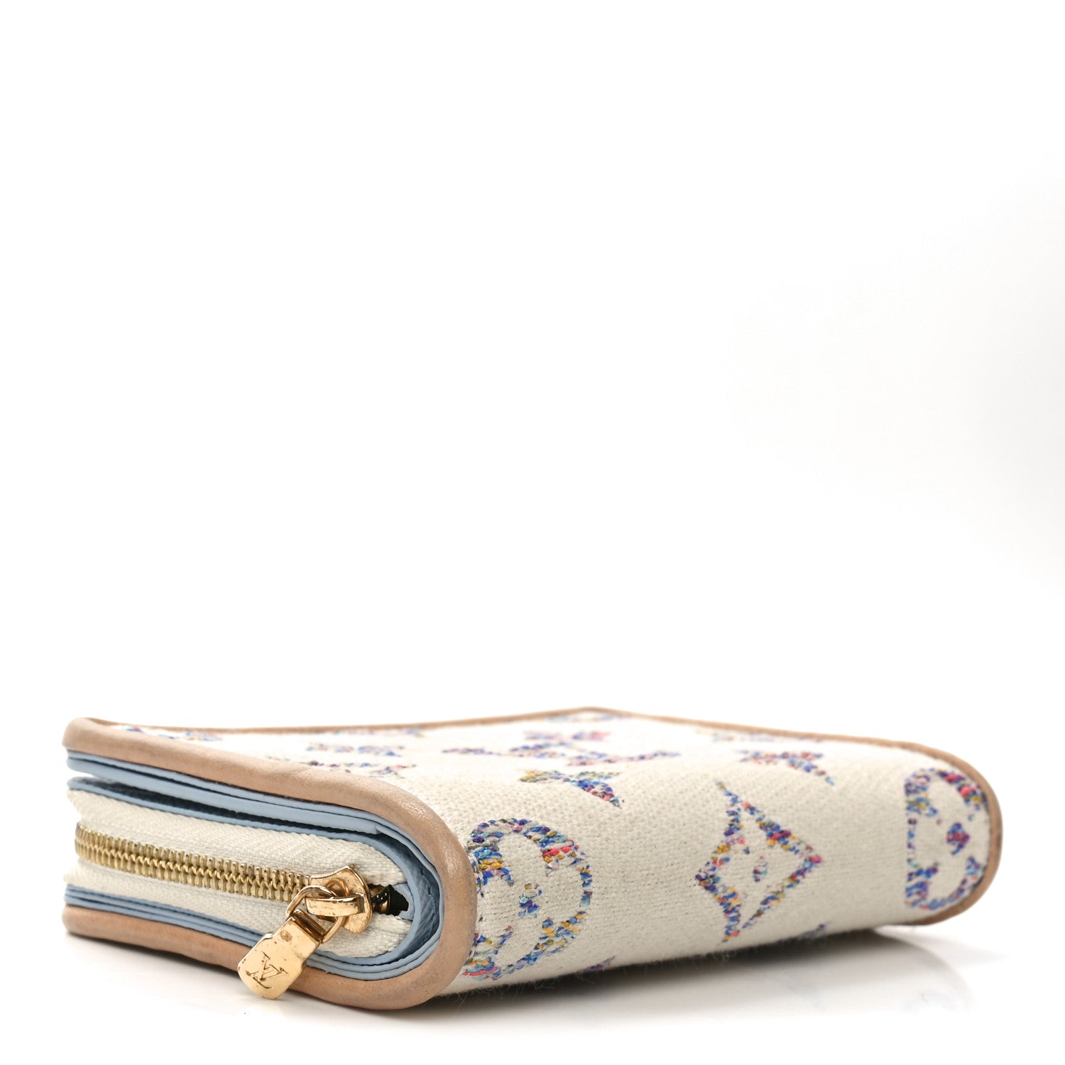 Monogram Jacquard Lou Wallet White