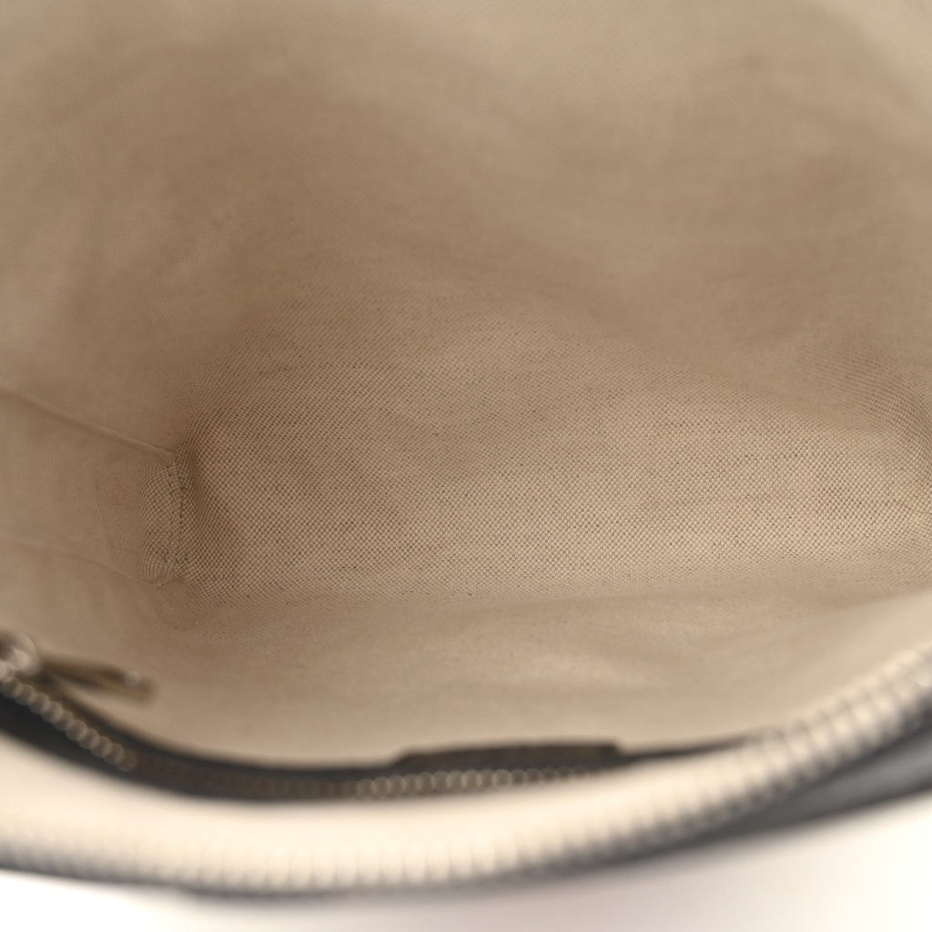 GG Supreme Monogram Textured Dollar Calfskin Web Small Ophidia Messenger Bag Beige Blue