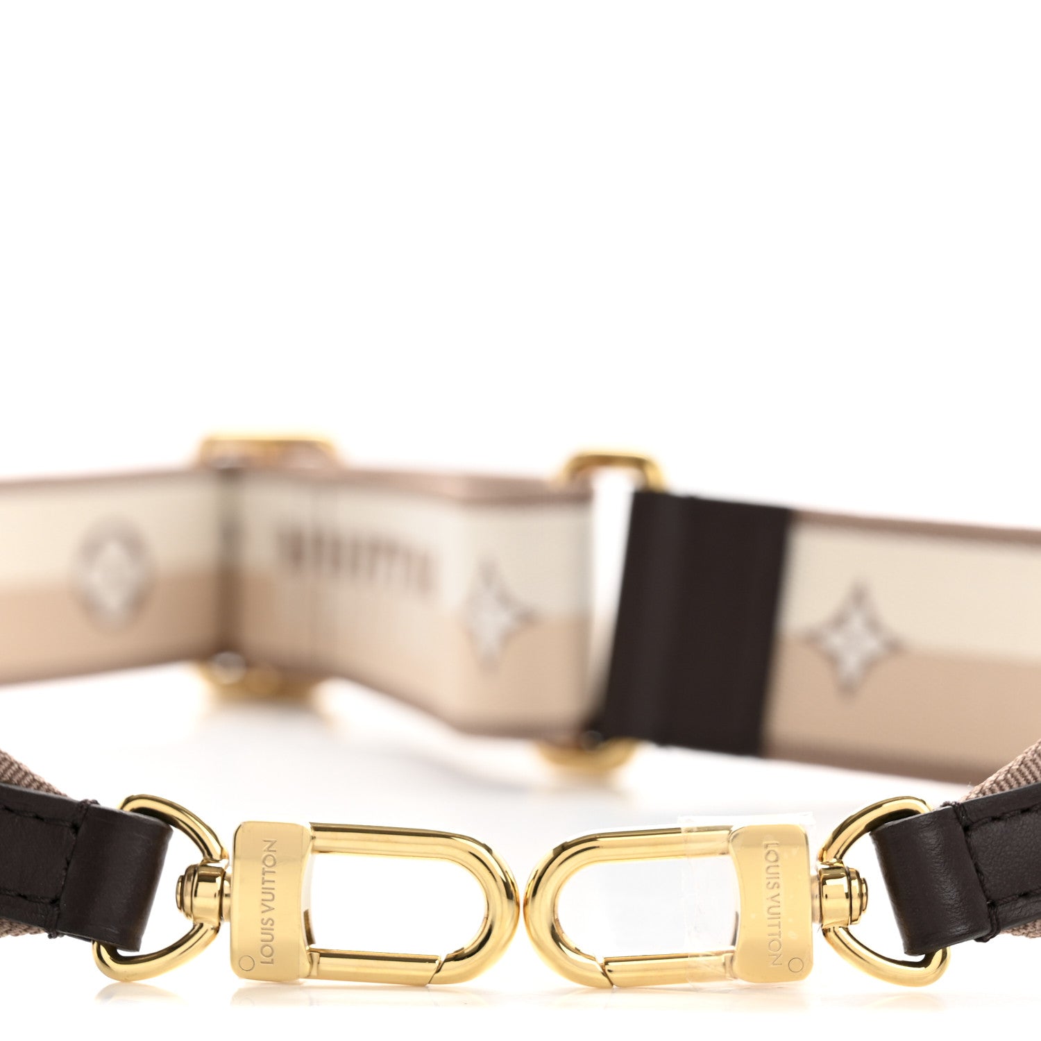 Jacquard Speedy Bandouliere 20 Shoulder Strap Beige Brown