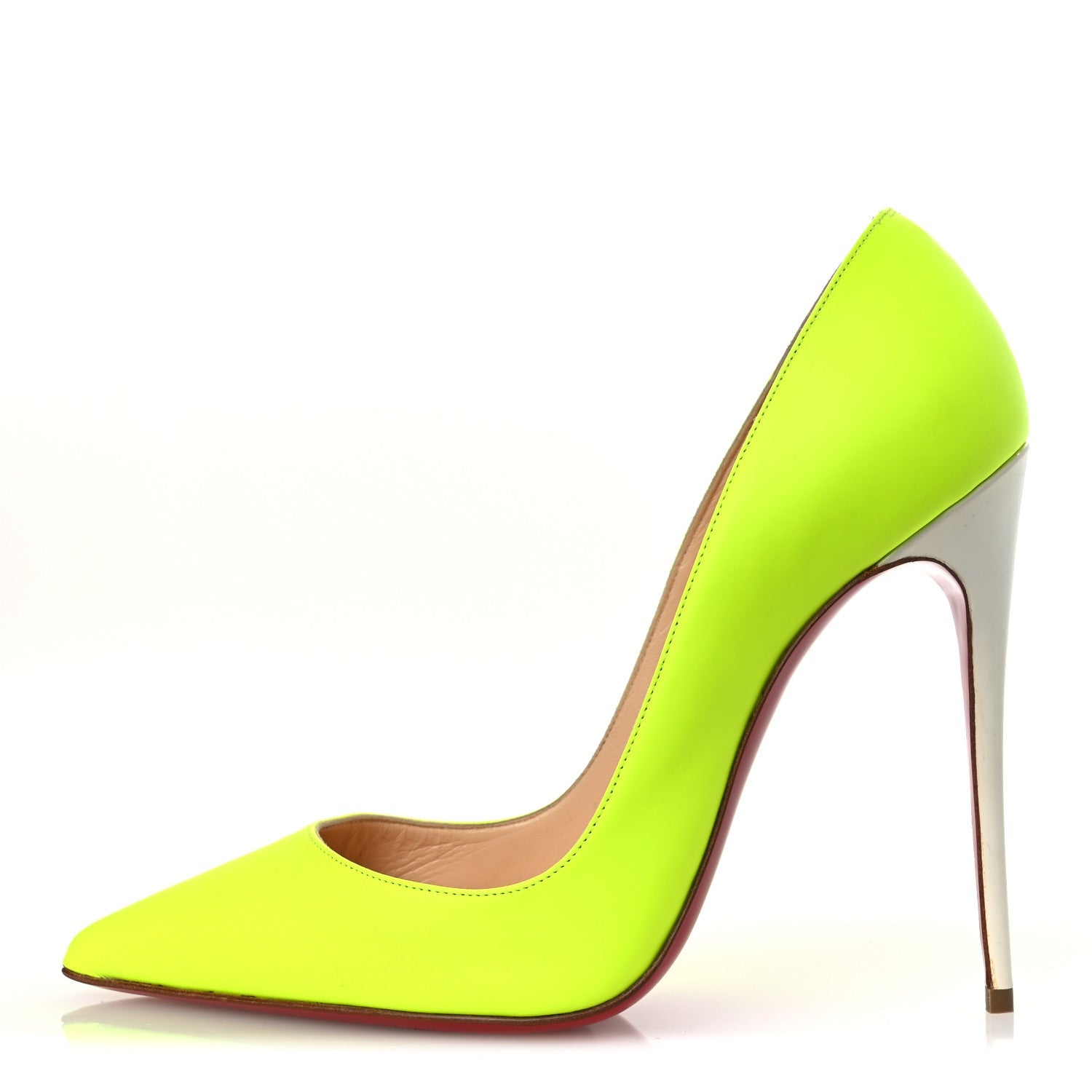 Matte Calfskin Jazz Calf Fluo So Kate 120 Pumps 38 Jaune White