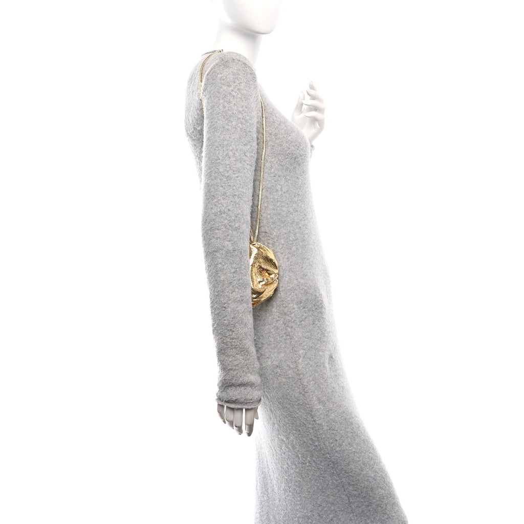 Metallic Crinkled Lambskin The Coin Purse Oro