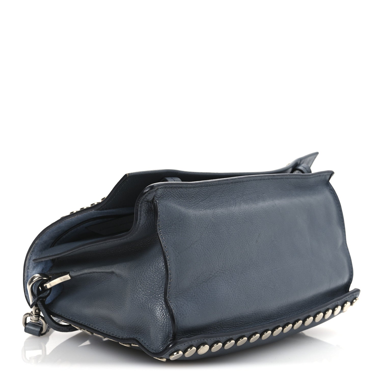 Glace Calf Studded Etiquette Flap Marmo Astrale