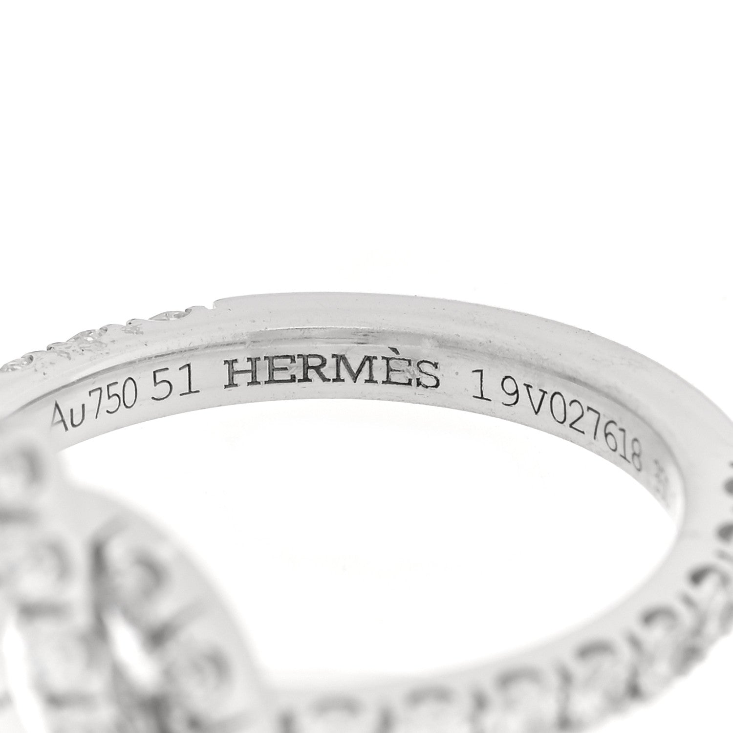 18K White Gold Diamond Finesse Ring 51 5.75