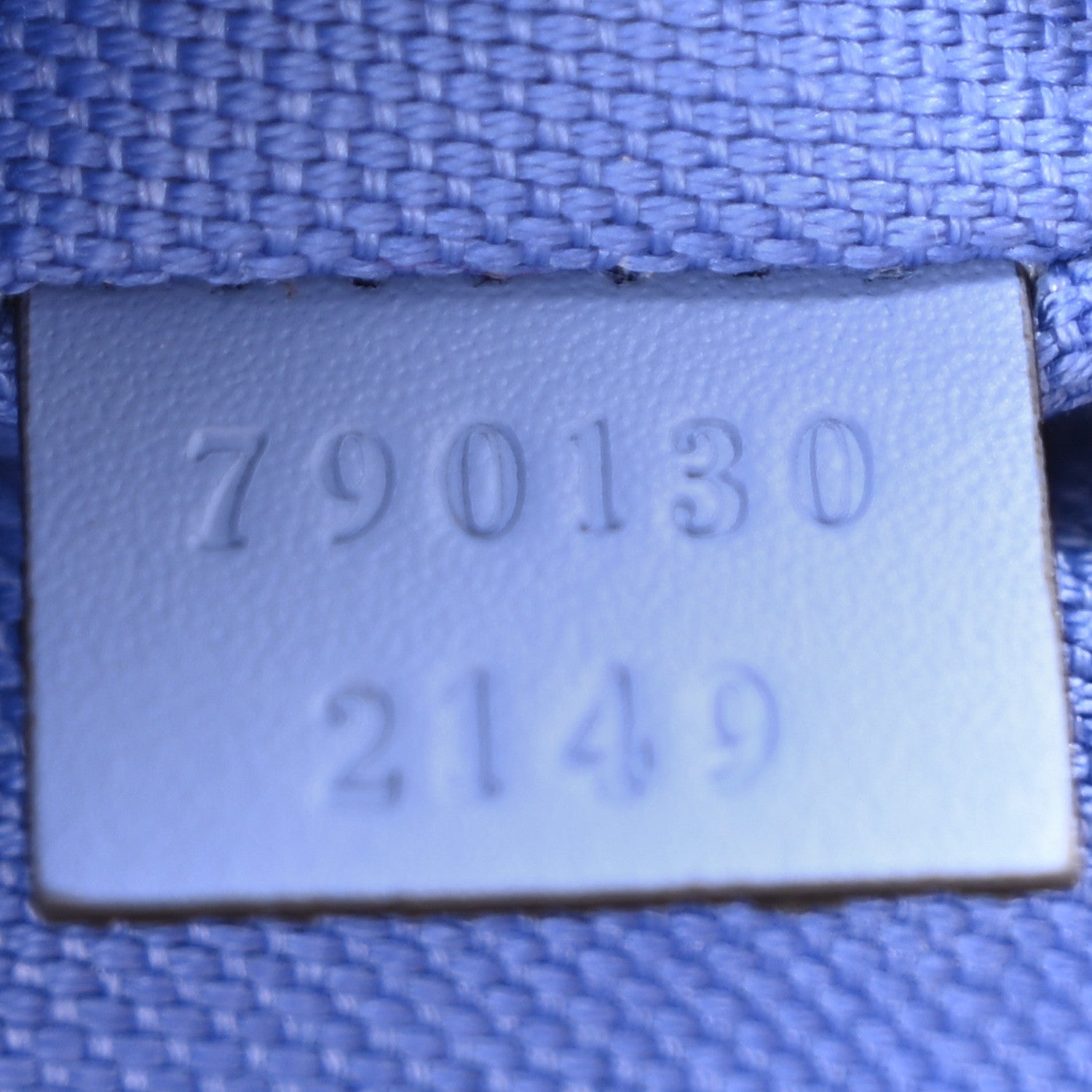 Calfskin Jumbo GG Embossed Super Mini Top Handle Bowler Bag Blue