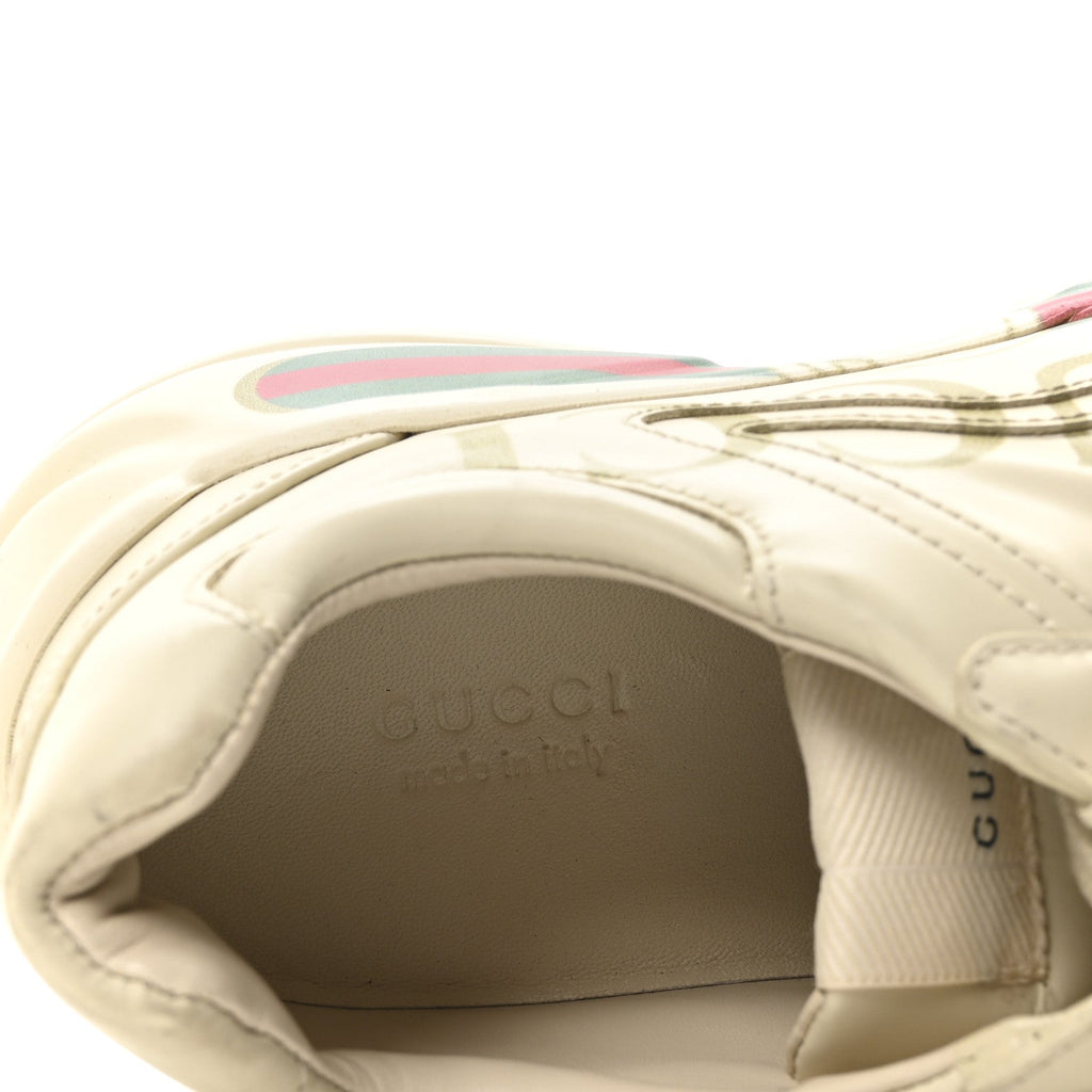 Calfskin Logo Womens Rhyton Sneakers 38 Ivory