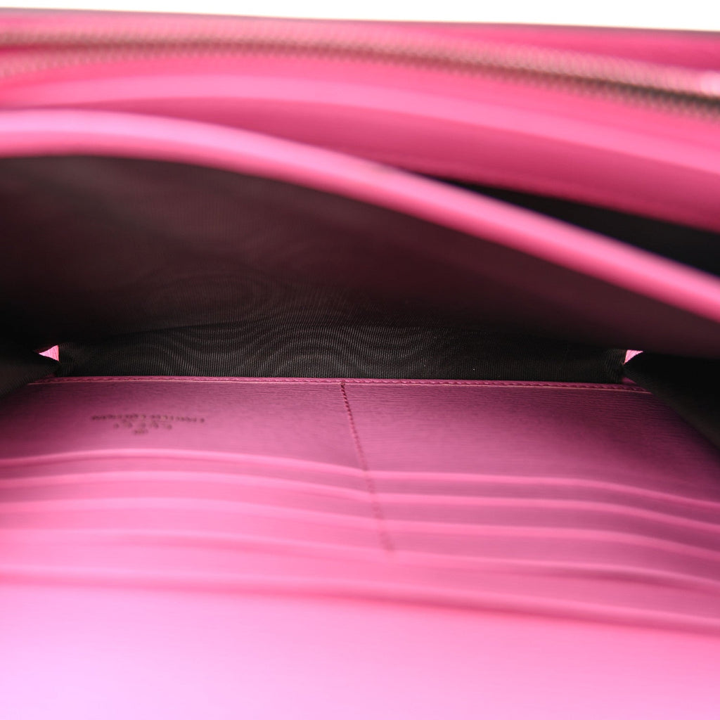 Calfskin Floral Print Mini Dionysus Chain Wallet Ivory Pink