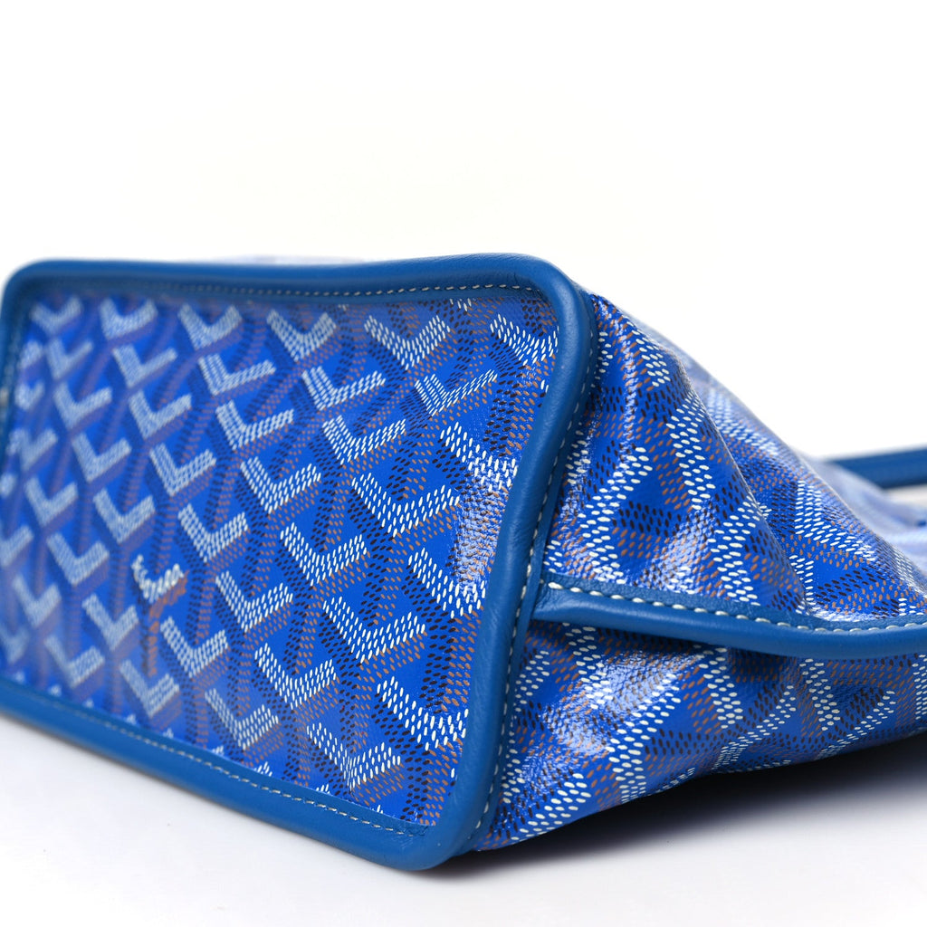 Goyardine Reversible Mini Anjou Sky Blue