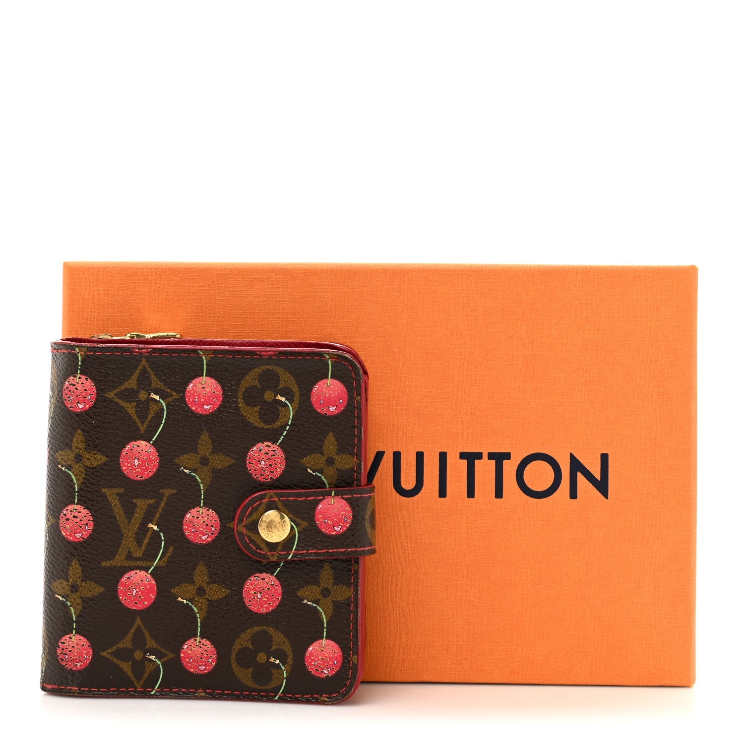Monogram Cerises Compact Zippe Wallet