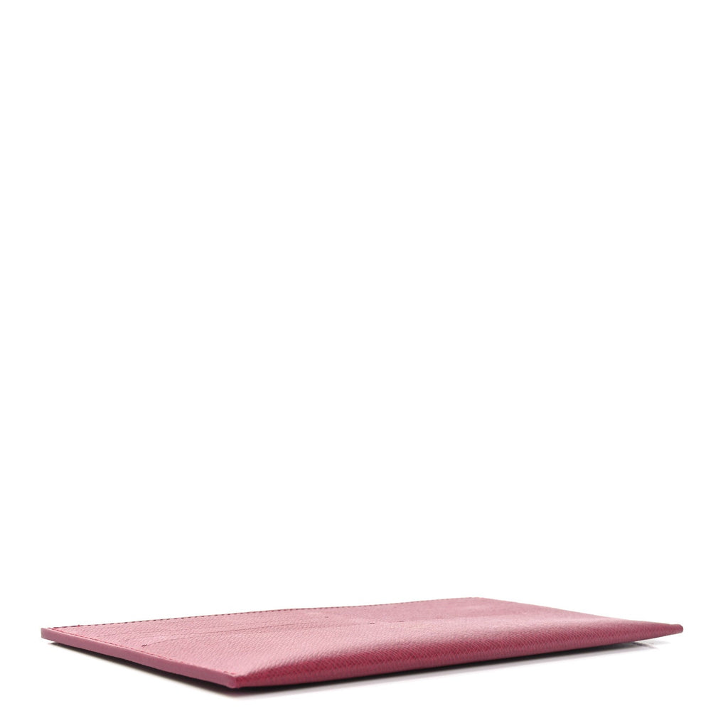 Calfskin Felicie Card Holder Insert Fuchsia