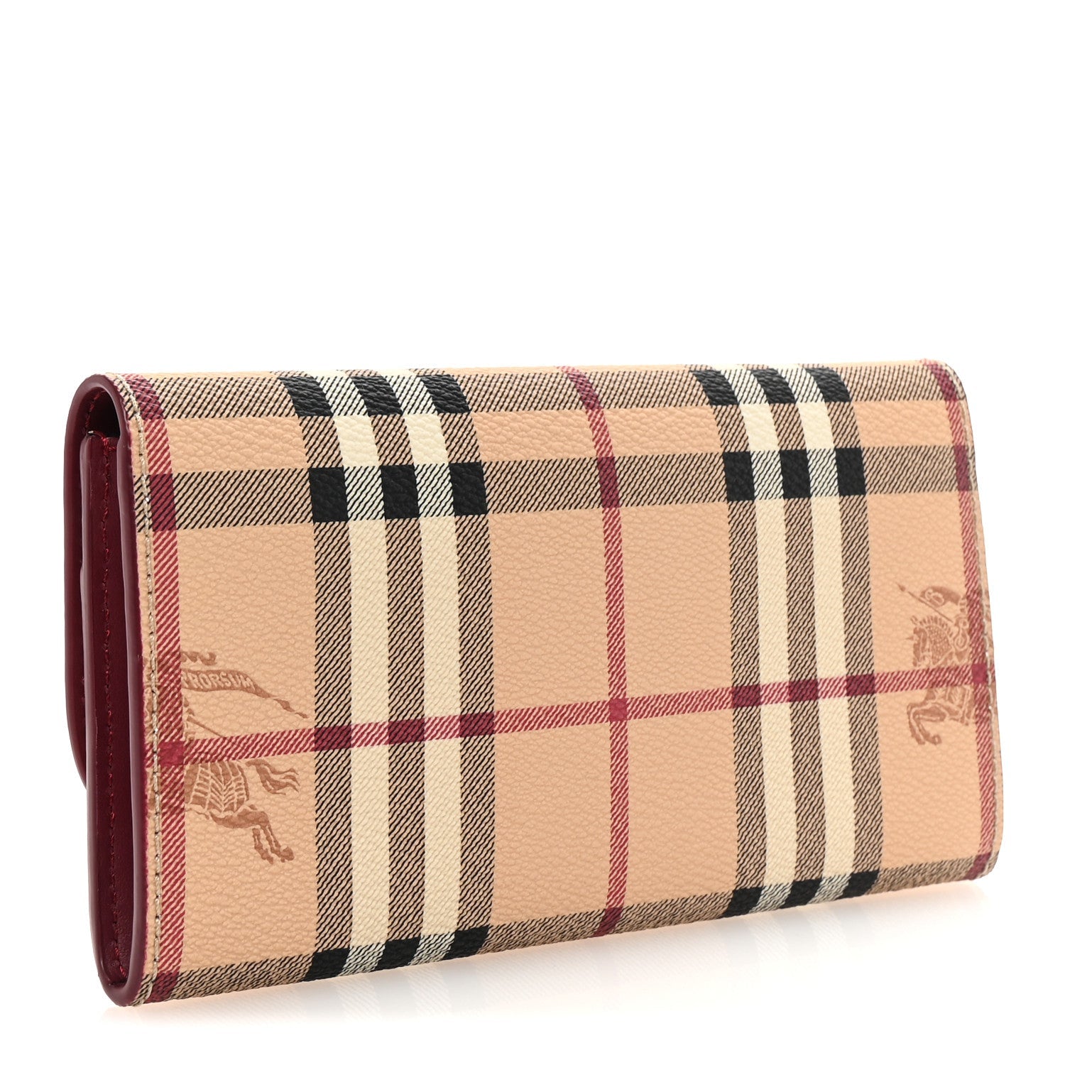 Haymarket Check Harris Wallet Burgundy