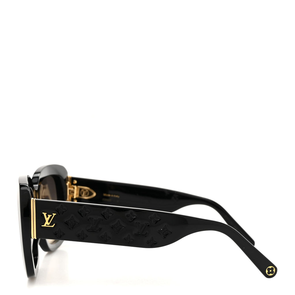 Acetate LV Empreinte Square Sunglasses Z1611W Black