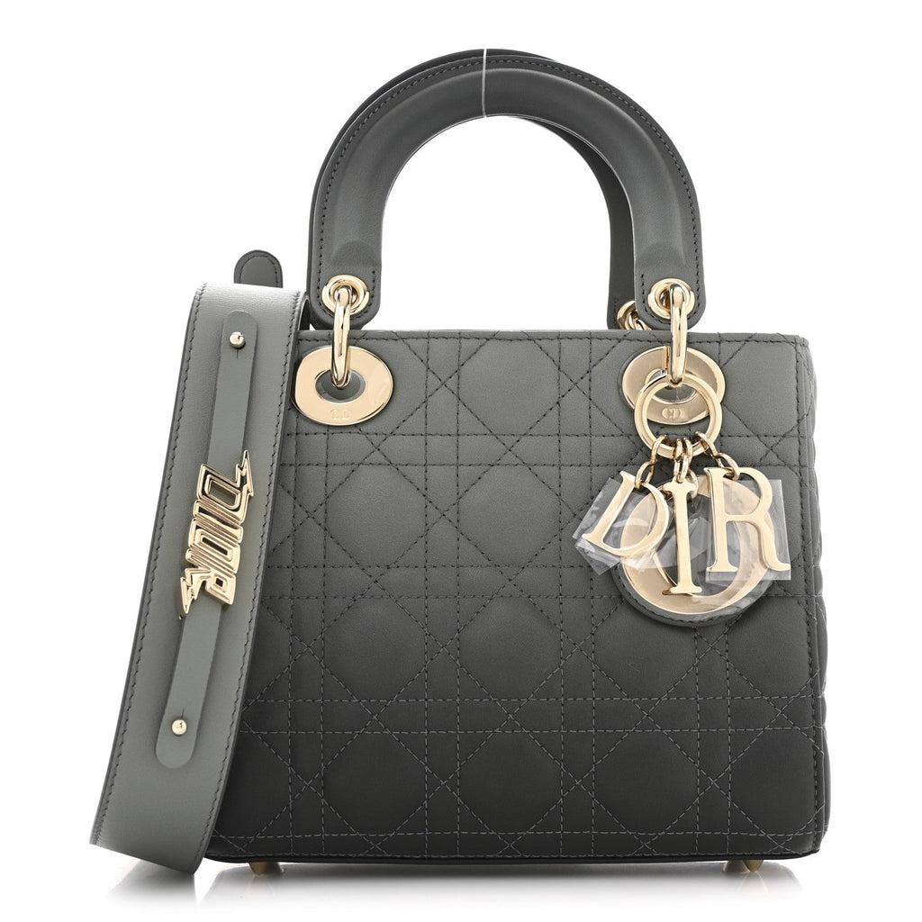 Lambskin Cannage Gradient Small My ABCDior Lady Dior Grey