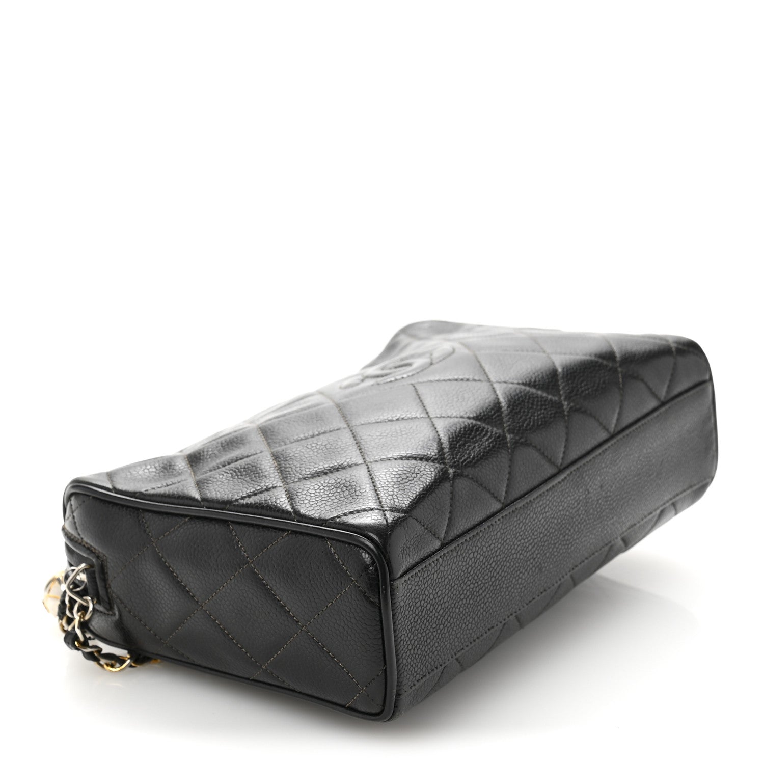 Caviar Quilted Camera Case Black