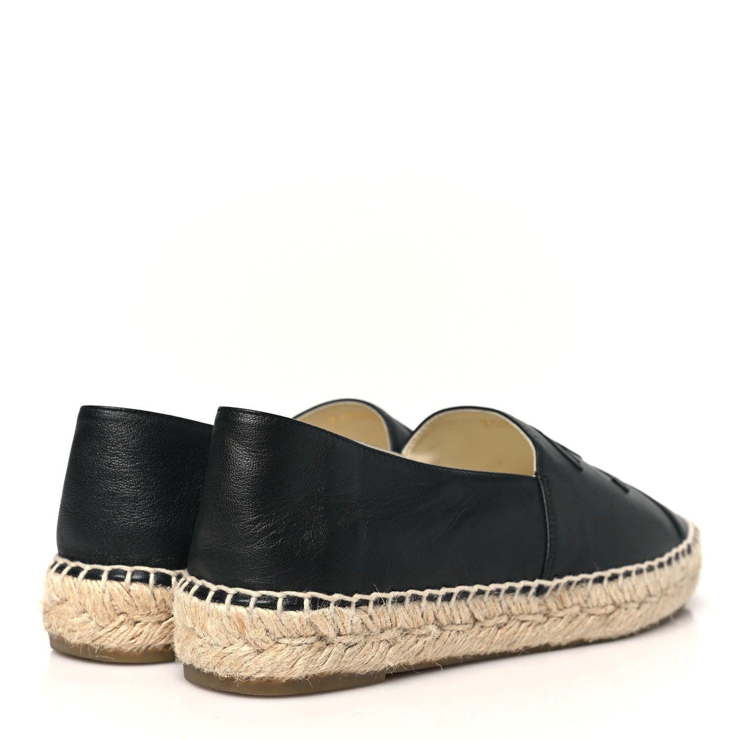 Lambskin CC Espadrilles 38 Black