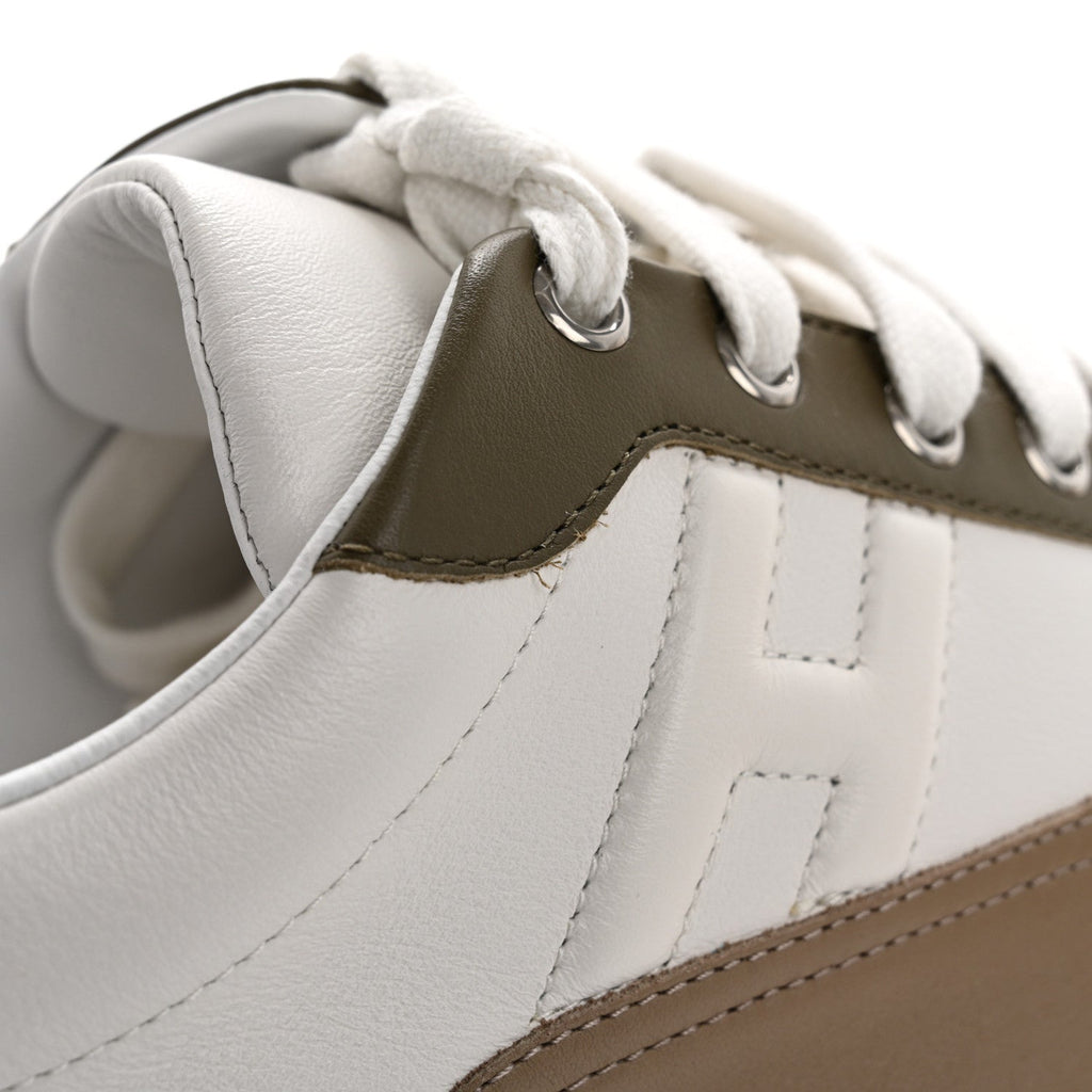 Calfskin Suede Mens Trail Sneakers 42 Beige Glaise Multicolor