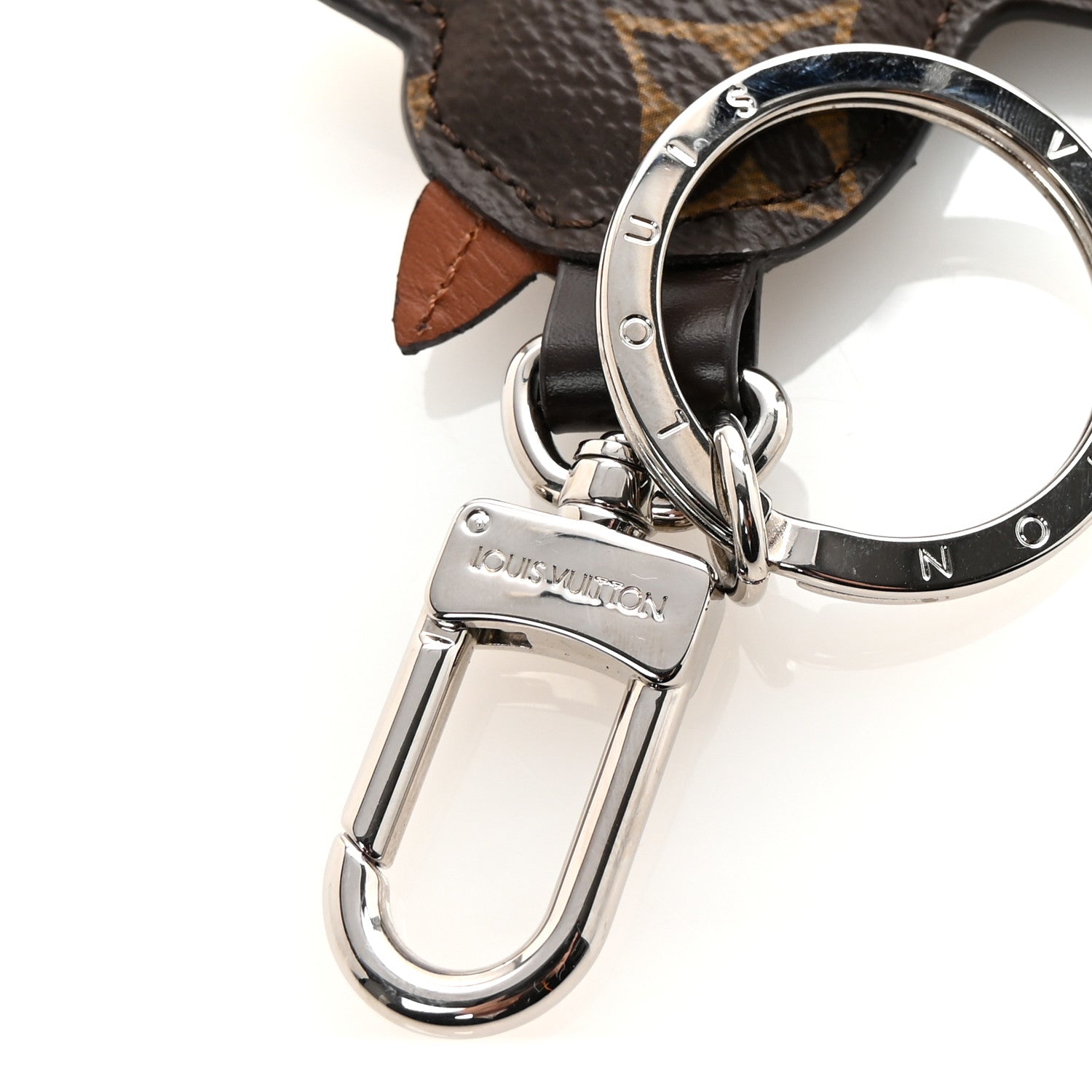 Monogram Dog Bag Charm Key Holder