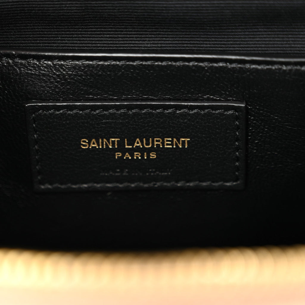 Grain de Poudre Quilted 80's Vanity Bag Dark Beige