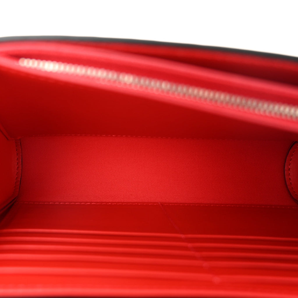 Calfskin Spikes Paloma Clutch Black