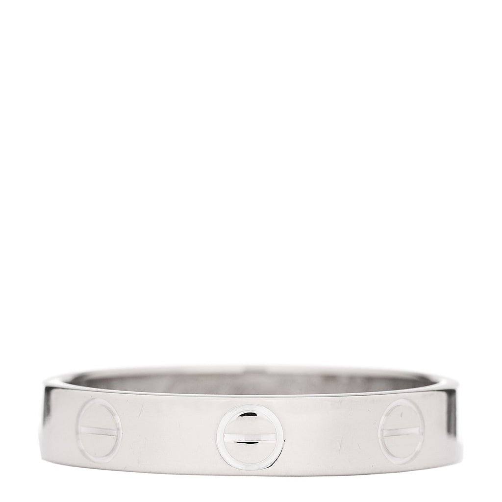 18K White Gold 3.5mm LOVE Wedding Band Ring 52 6