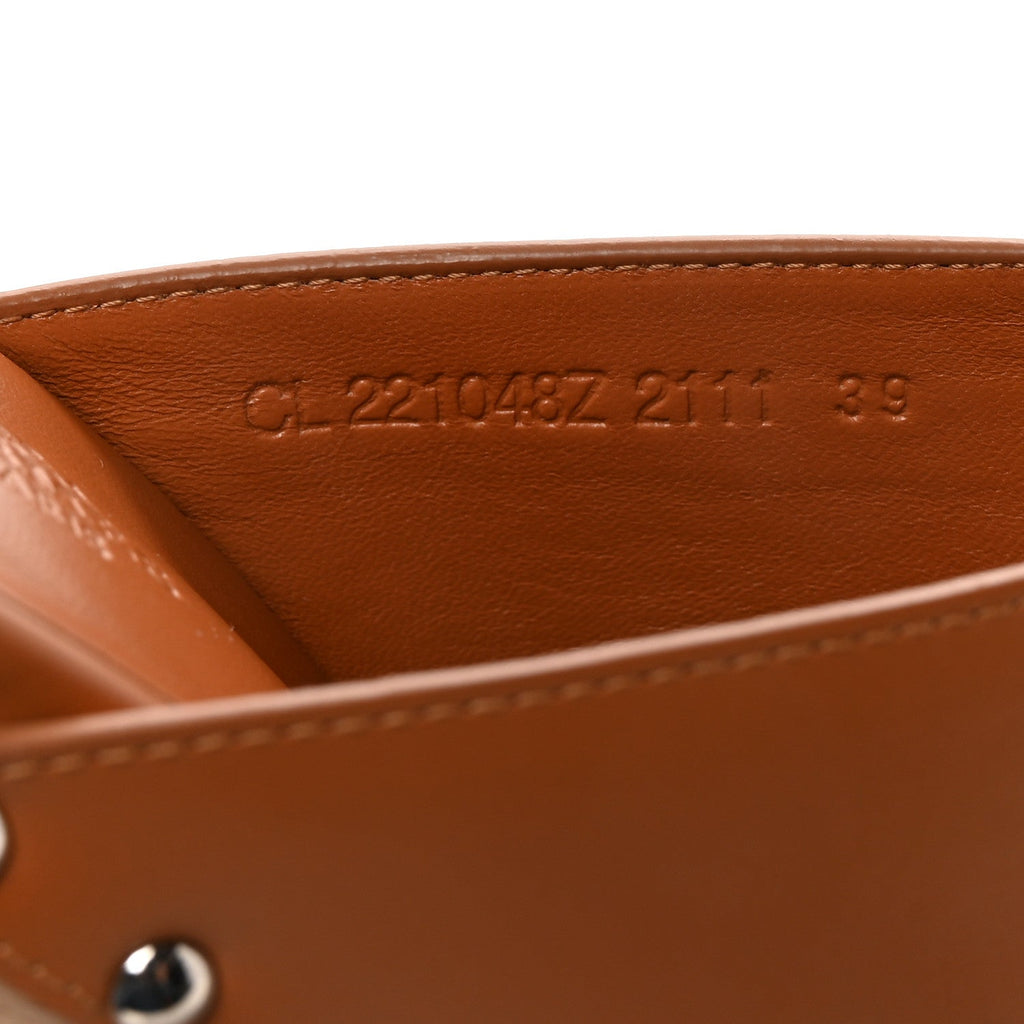 Calfskin Beechwood Earth Mules 39 Marron Glaise