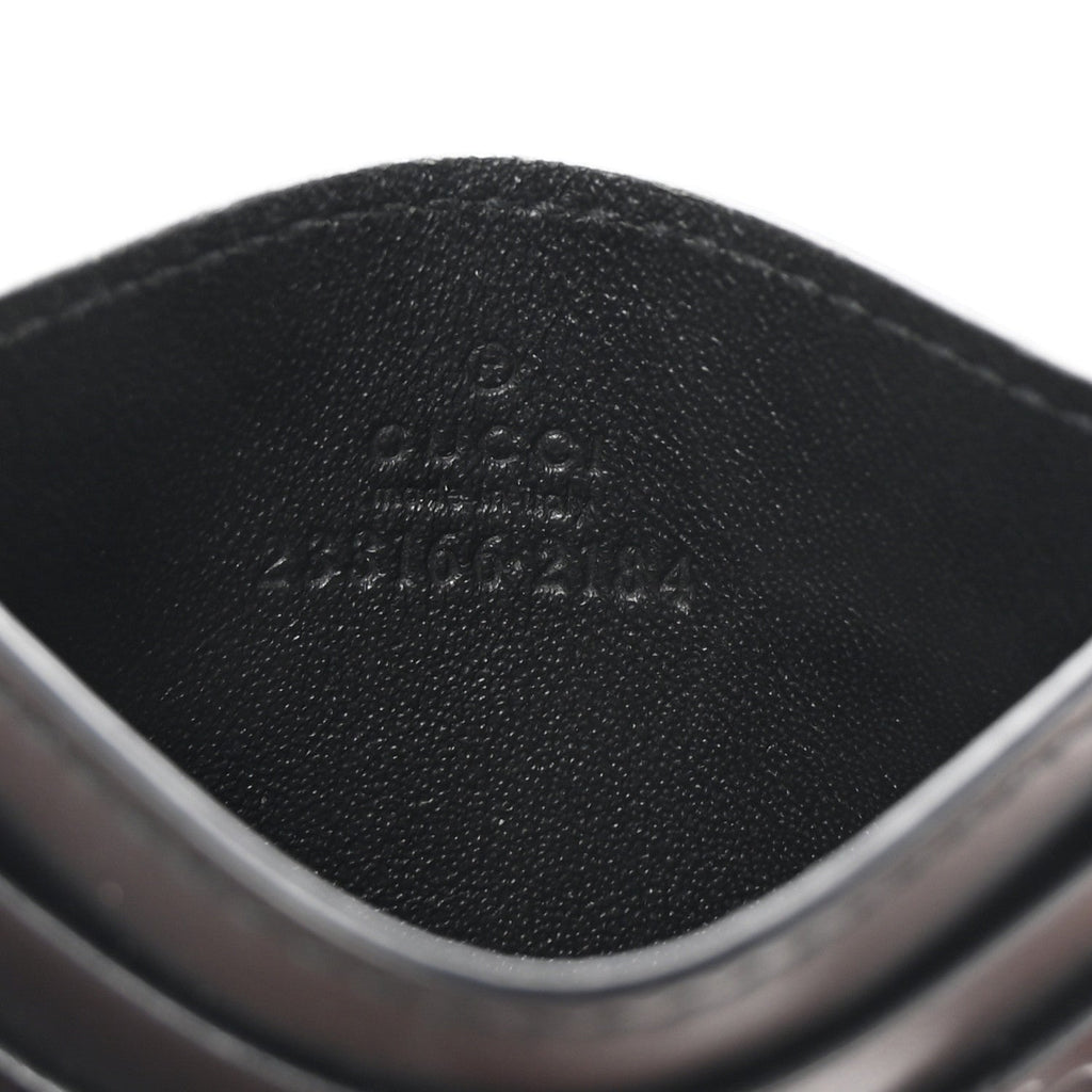 Guccissima Card Holder Black