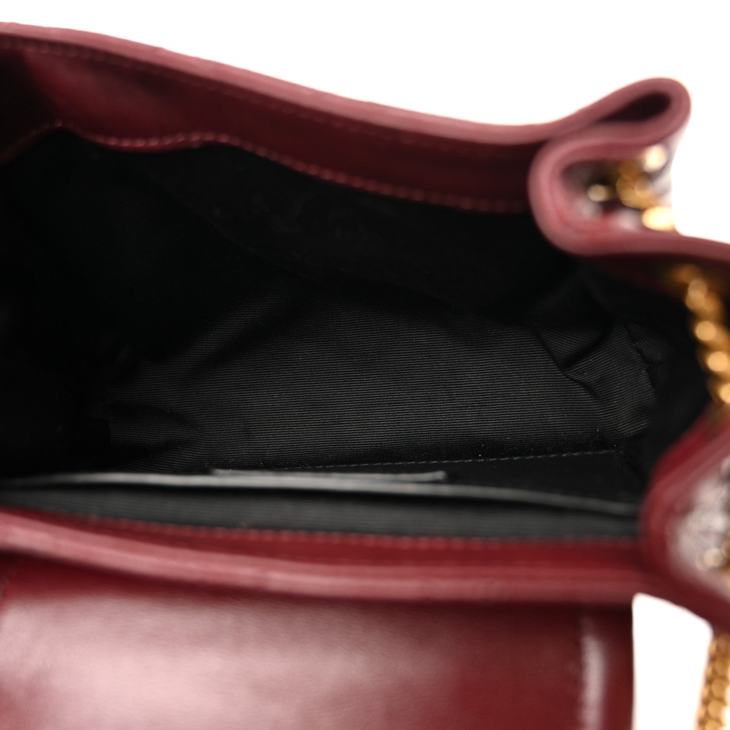 Lambskin Quilted Monogram Mini Nolita Hot Wine